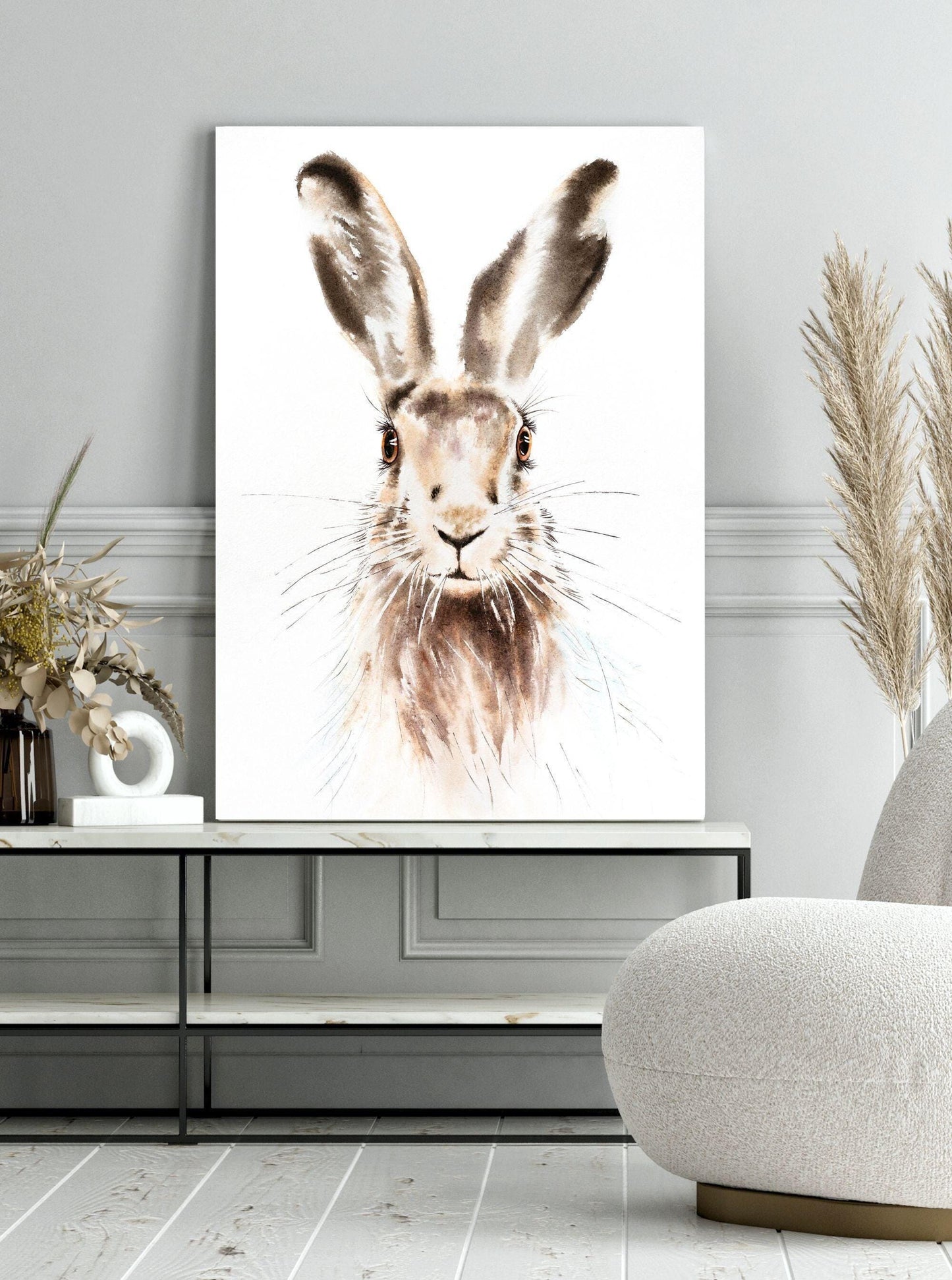 Watercolour Hare