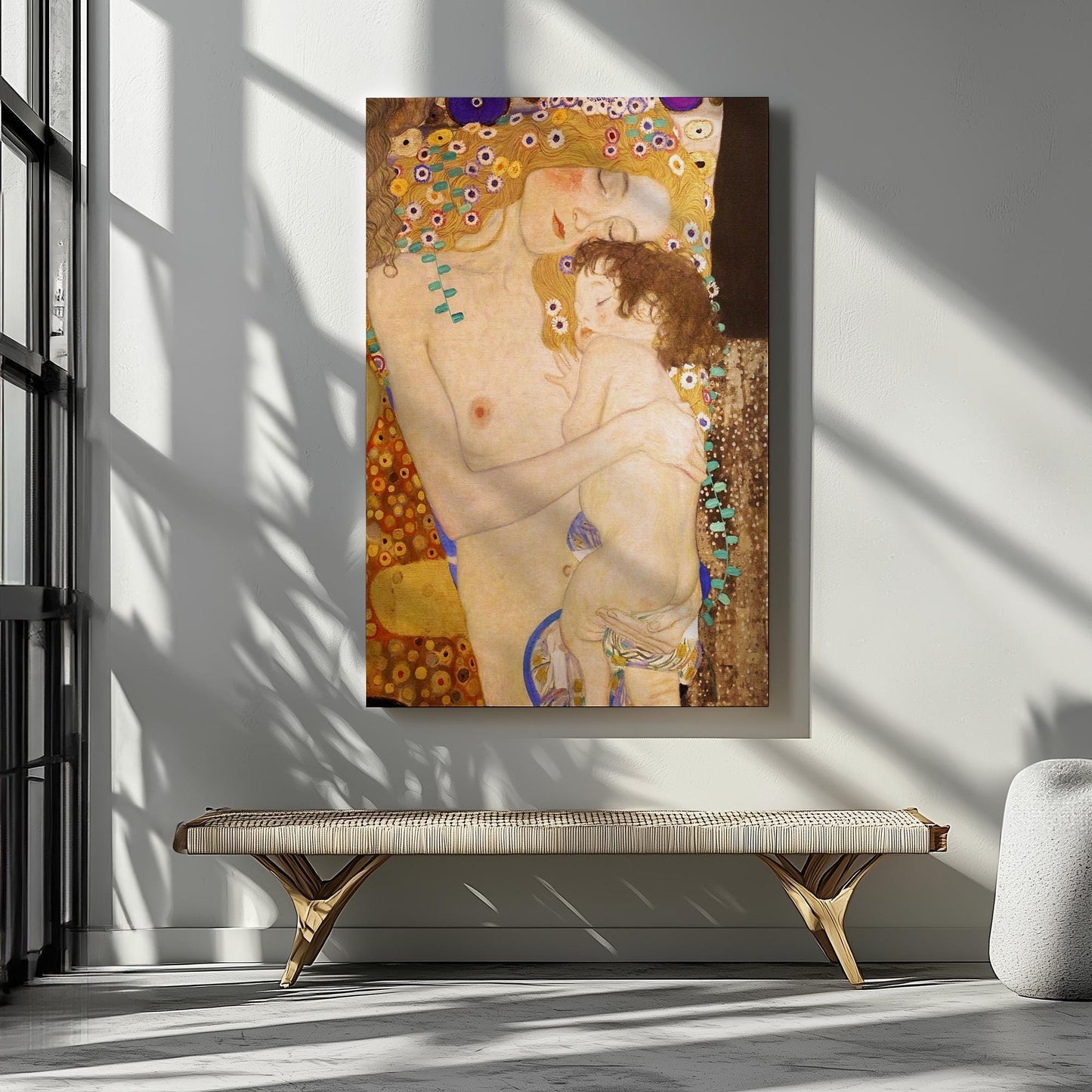 Gustav Klimt The Three Ages of Woman, Mother And Child Poster, Klimt Art, Famous Wall Art, Klimt Woman Canvas Art, Reproduction Art Printed