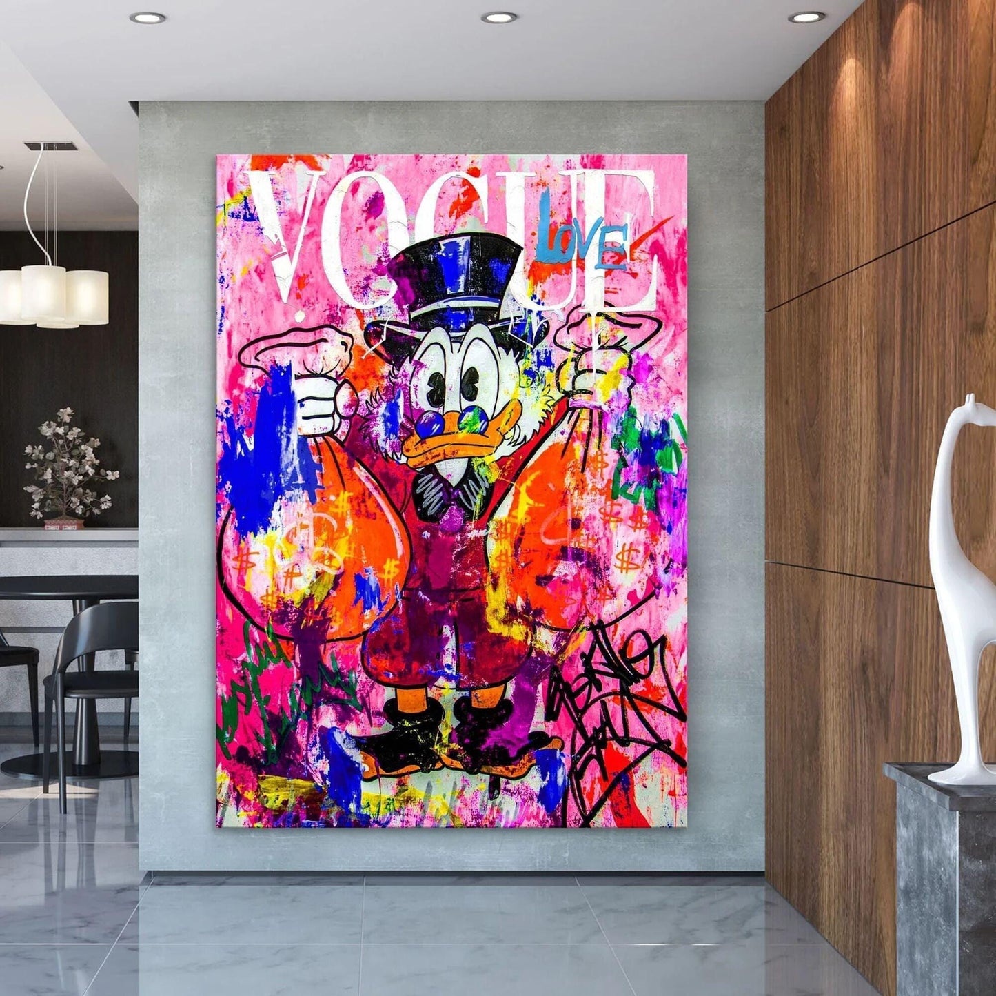 Donald Duck Vogue Graffiti