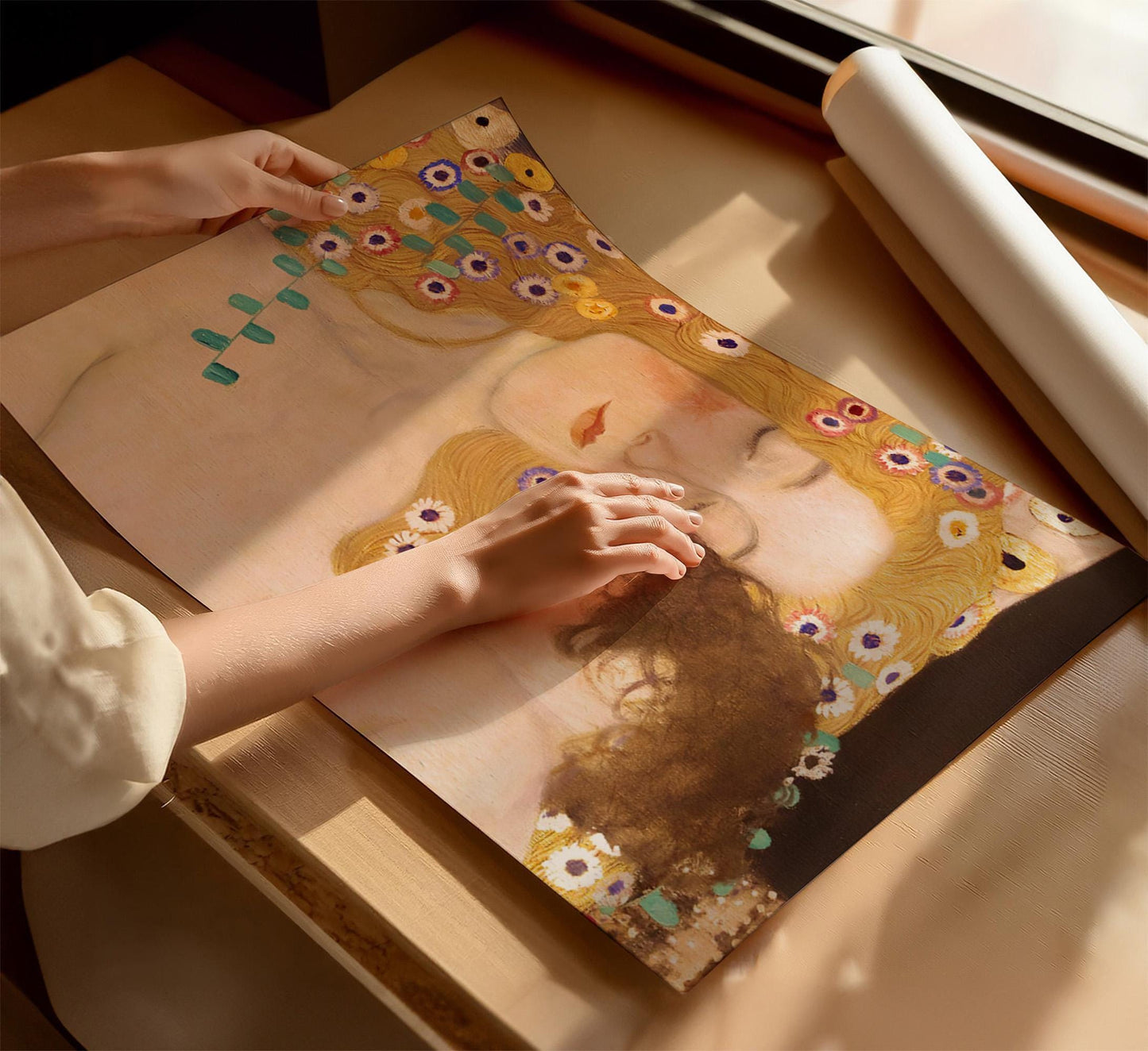 Gustav Klimt The Three Ages of Woman detail, Mother And Child Poster, Klimt Art, Famous Wall Art, Klimt Woman Canvas Art, Reproduction Art Printed