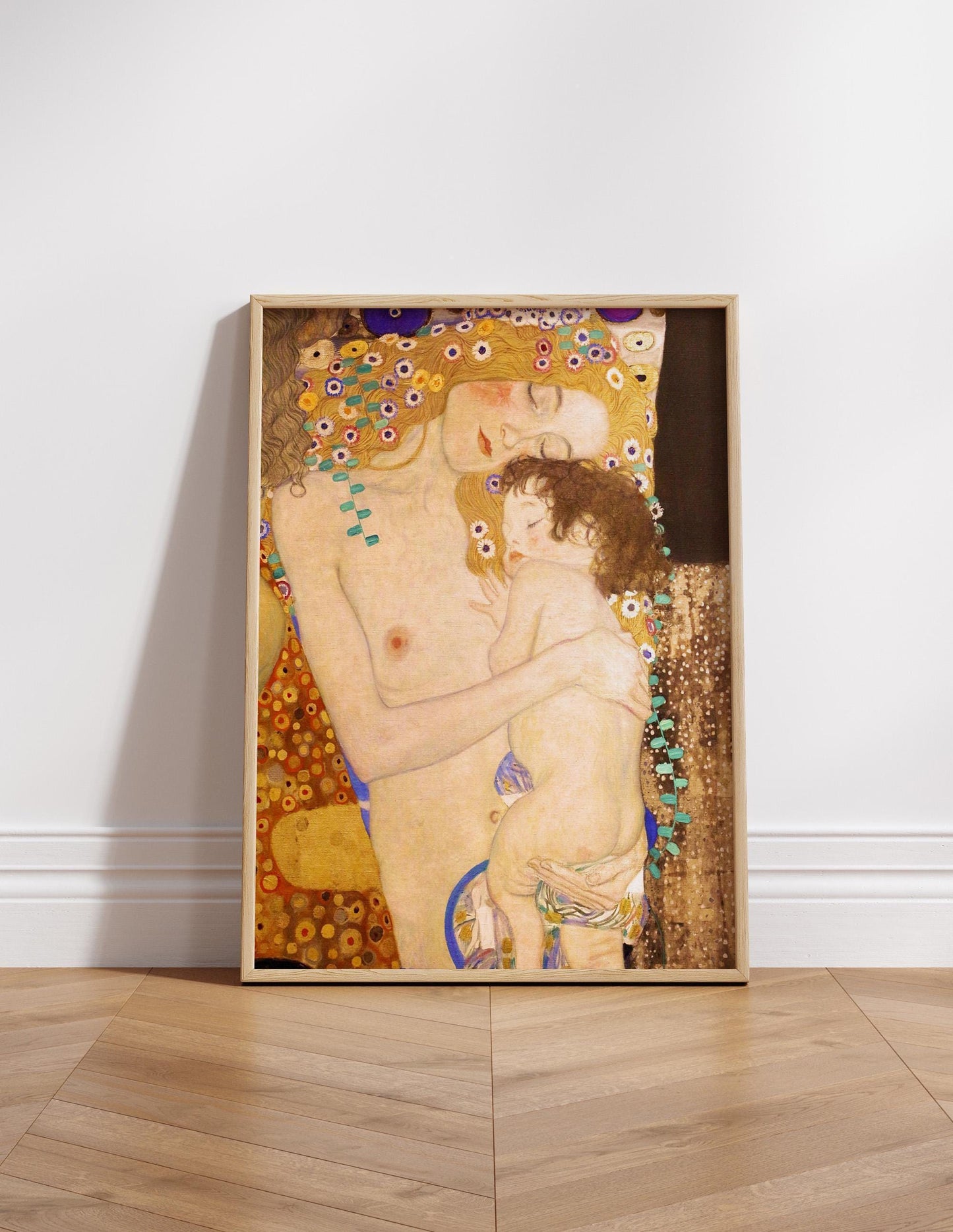 Gustav Klimt The Three Ages of Woman, Mother And Child Poster, Klimt Art, Famous Wall Art, Klimt Woman Canvas Art, Reproduction Art Printed
