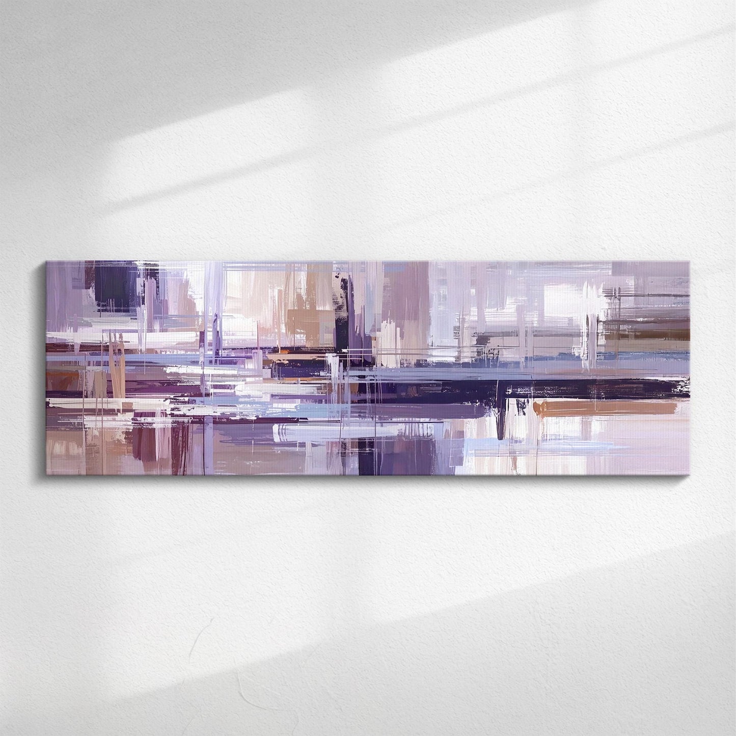 Abstract Blue Linen Panorama