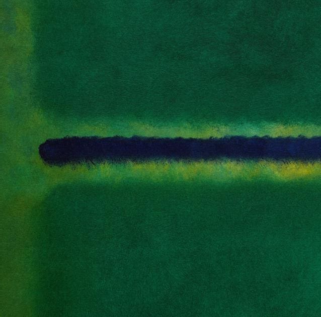 Mark Rothko style Green Blue