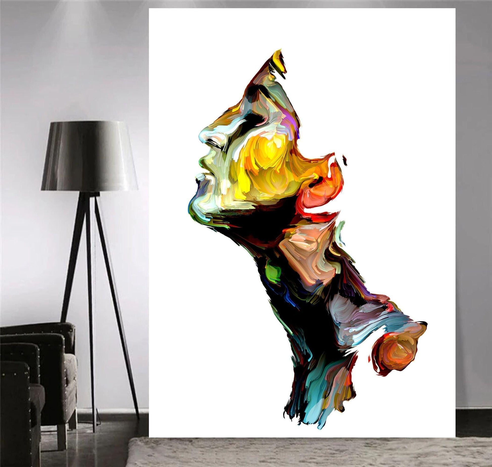 Woman's Face Colourful