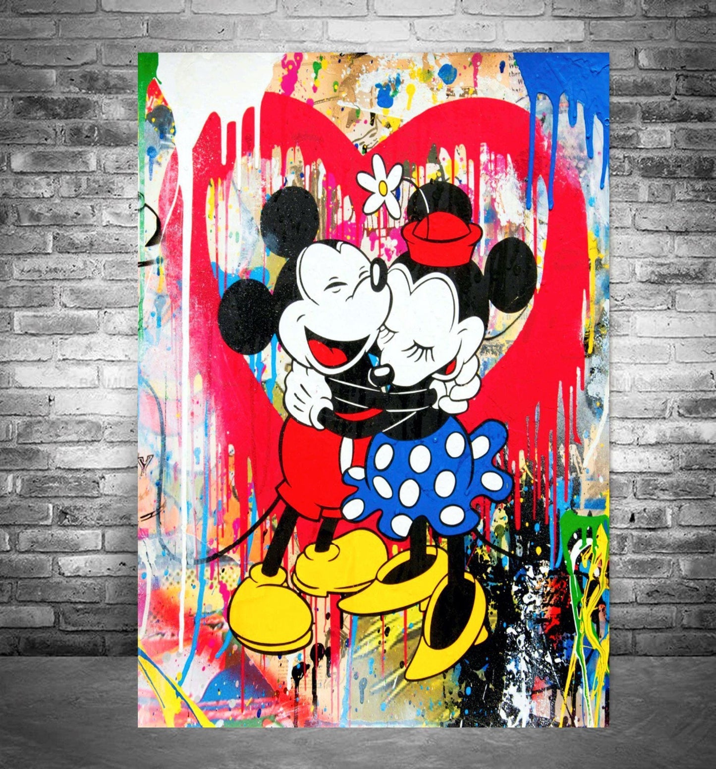 Mickey and Minnie Love Heart