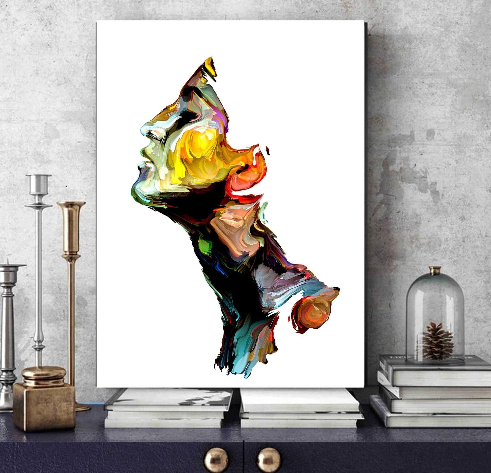Woman's Face Colourful