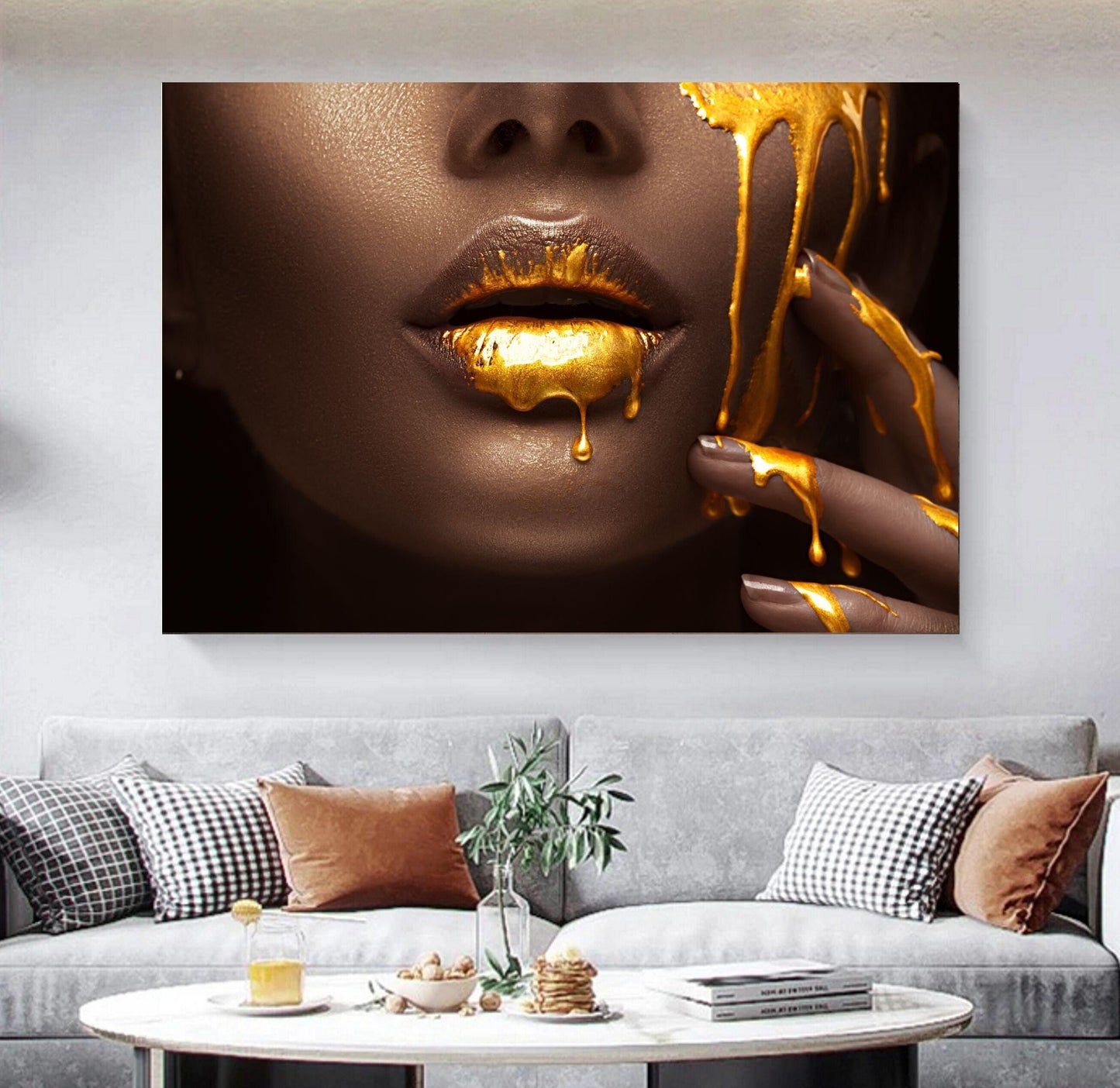 Dripping Gold Lips