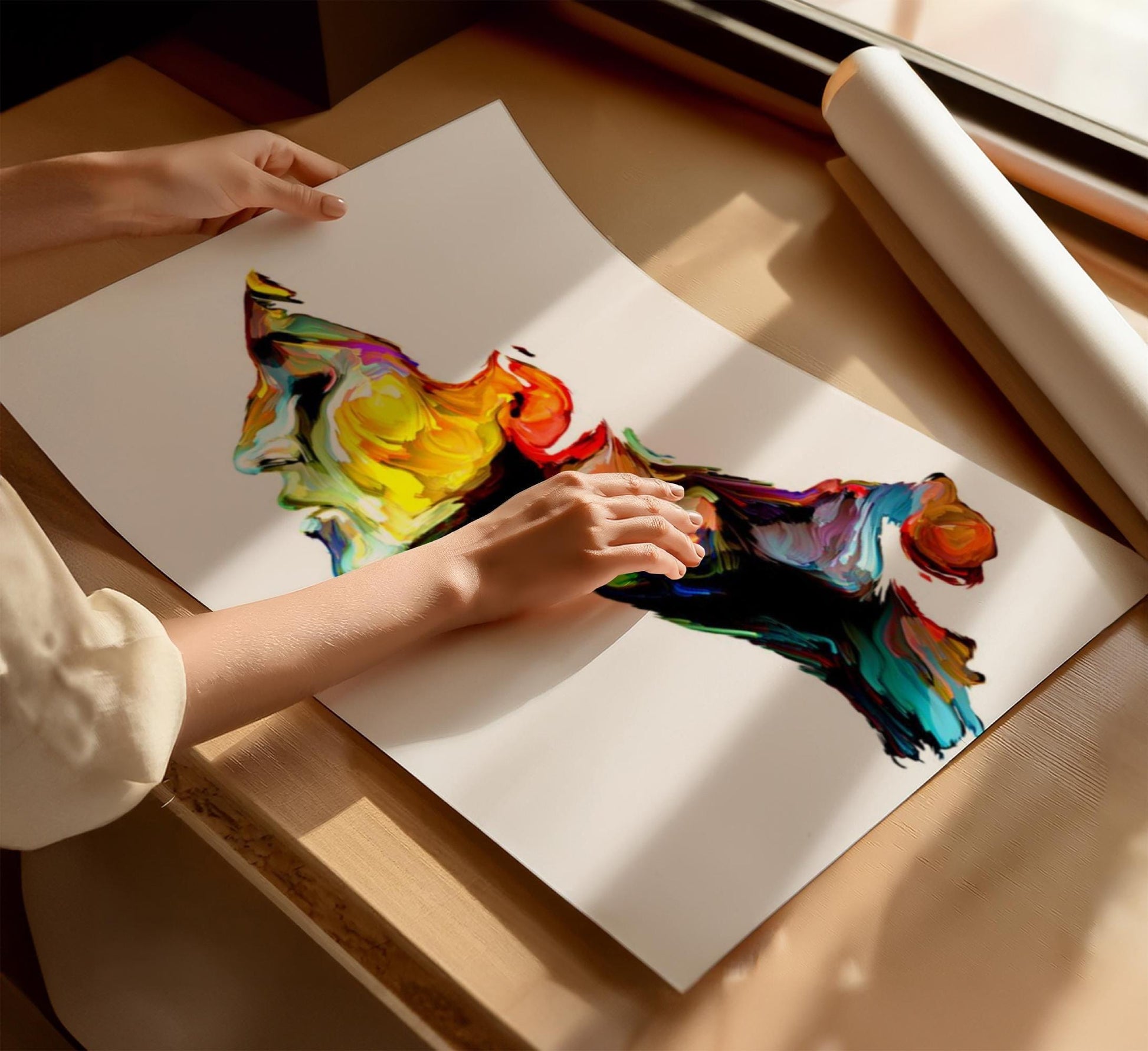 Woman's Face Colourful