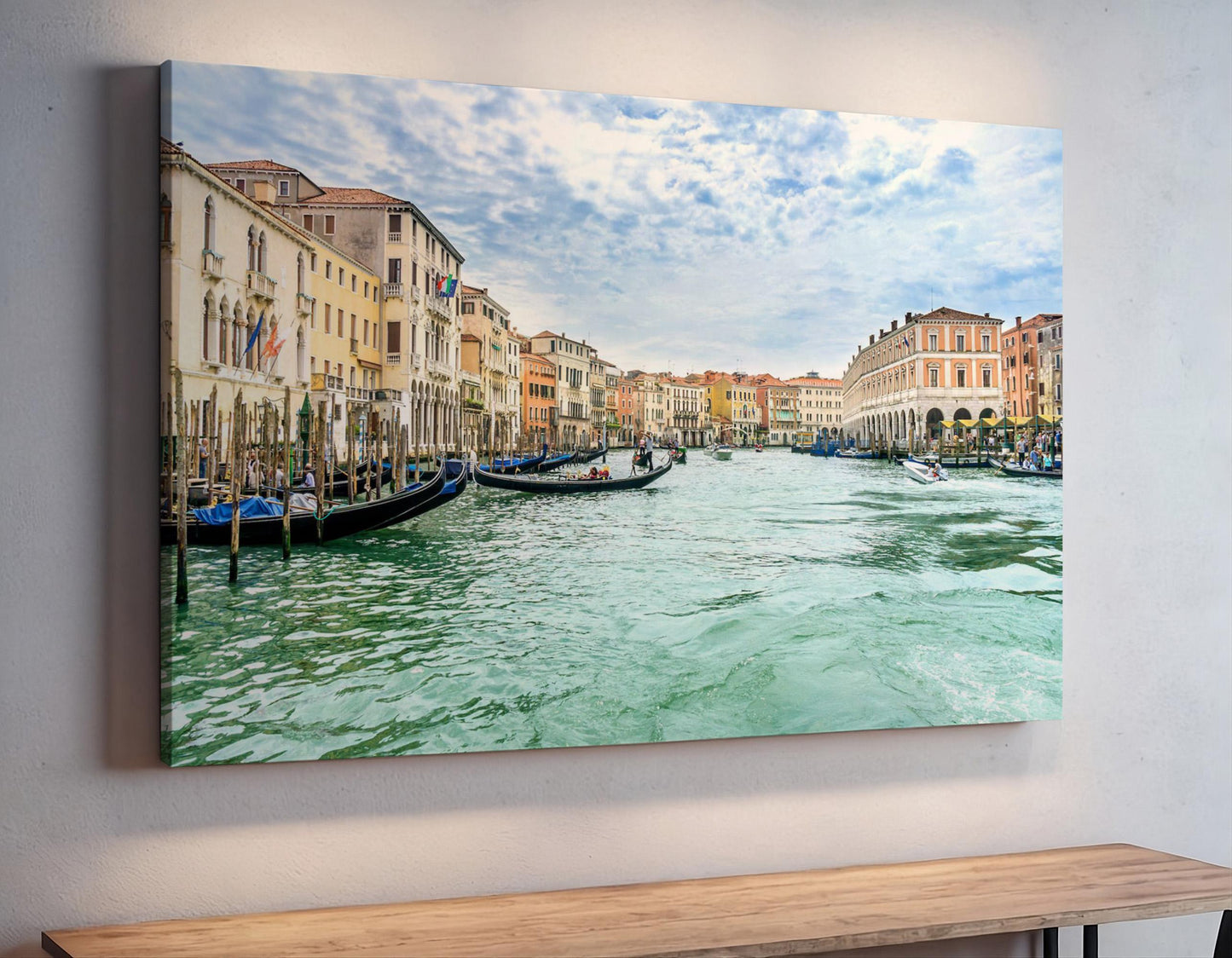 a painting of a canal in venice italy