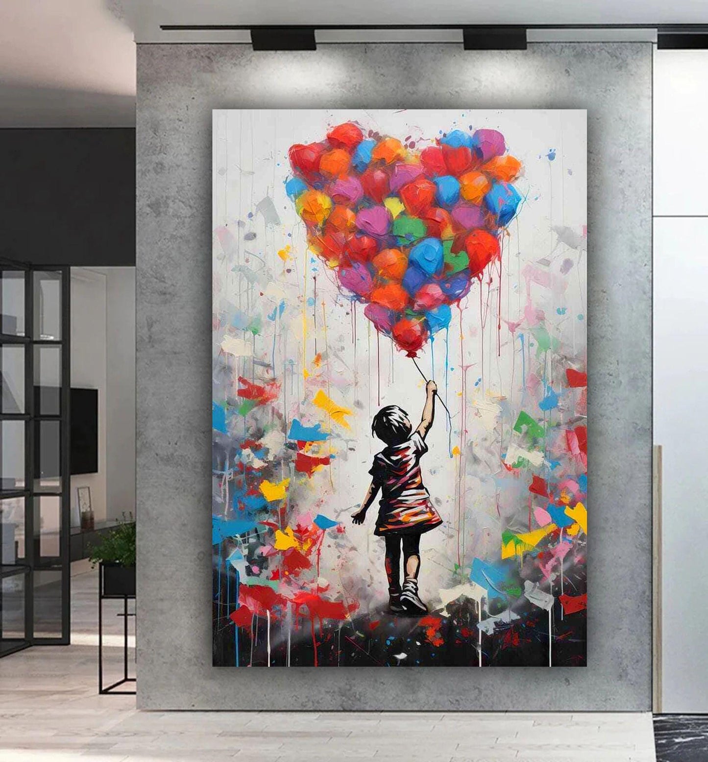 Balloon Girl Heart Balloon
