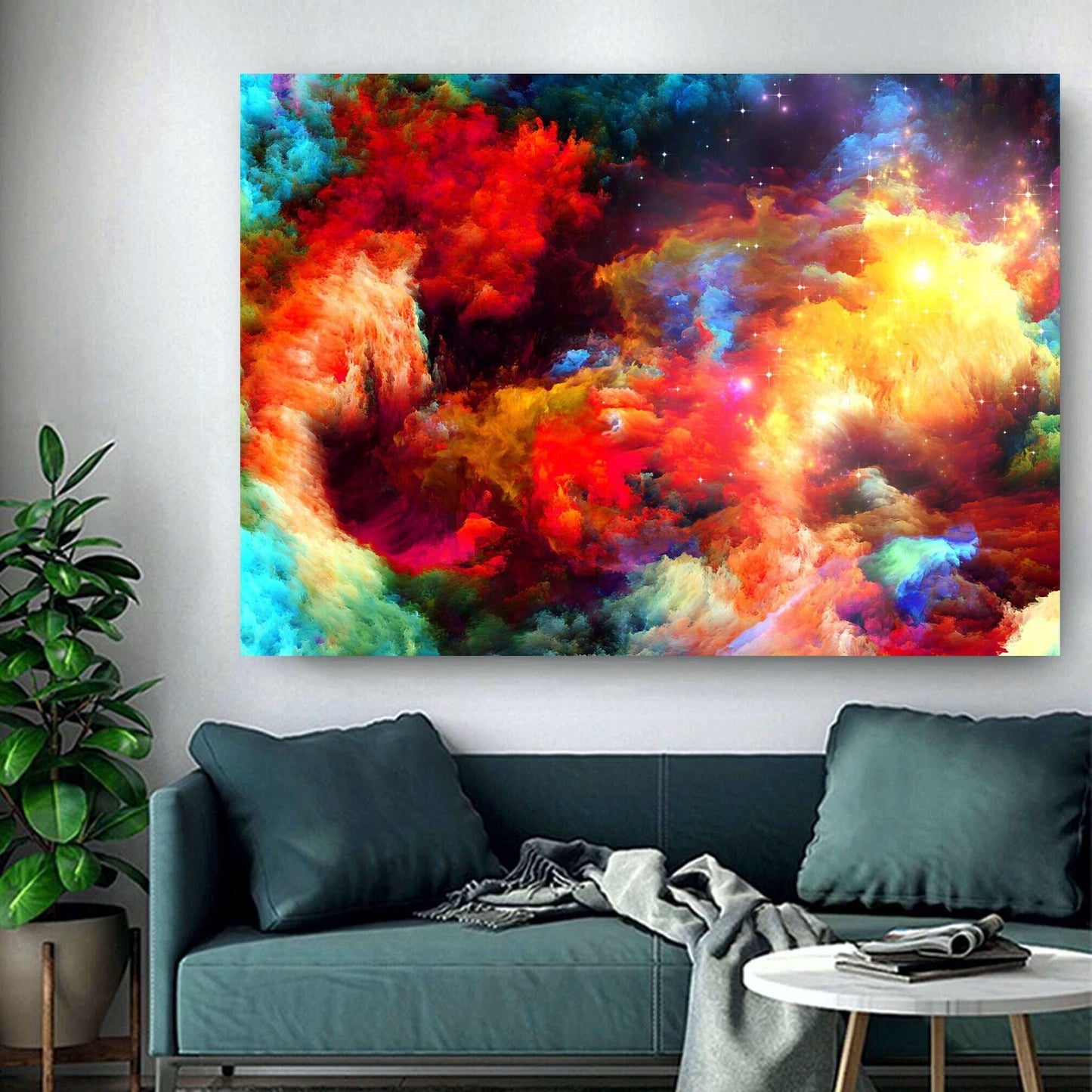 Colourful Abstract Rainbow Clouds