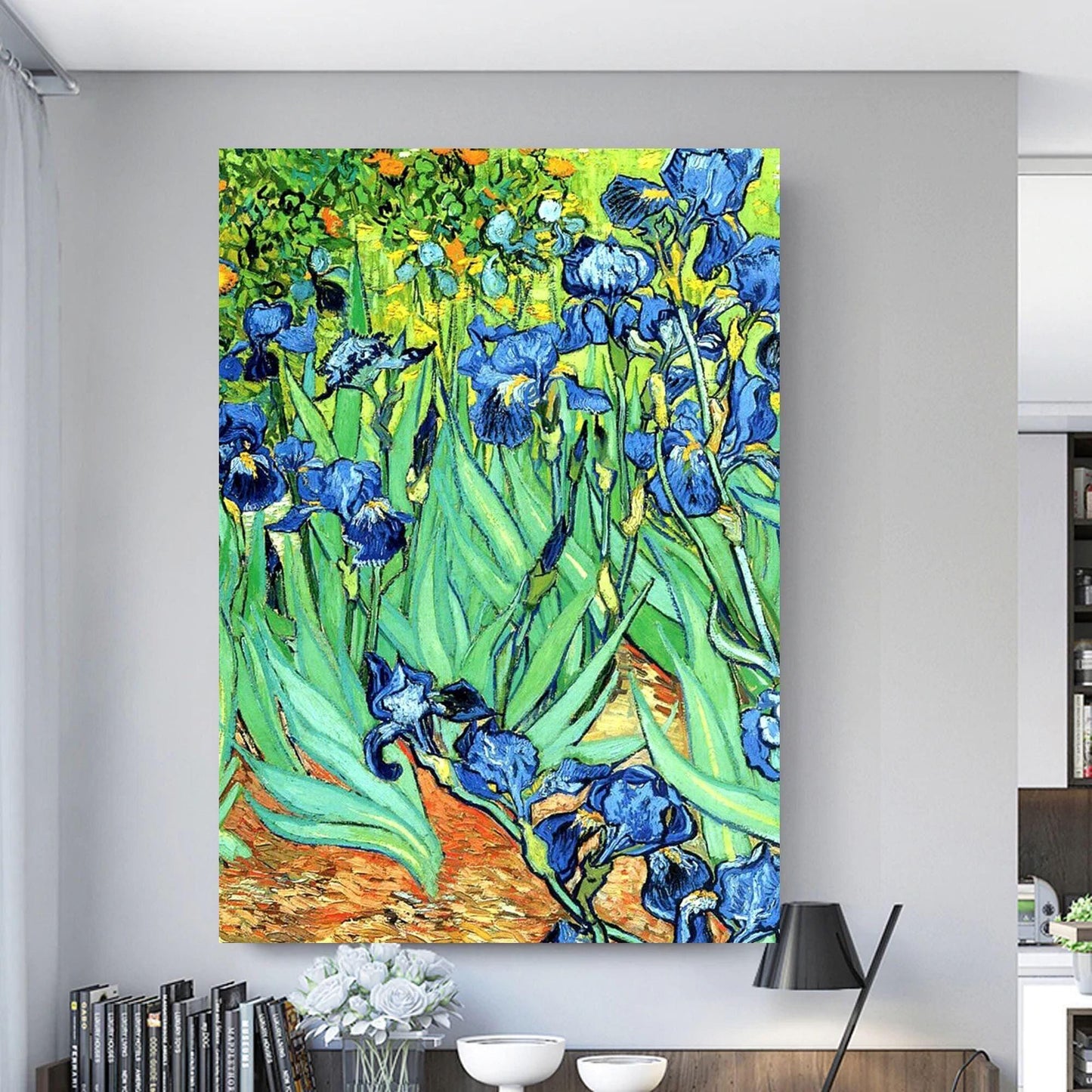 Van Gogh Iris Green and Blue