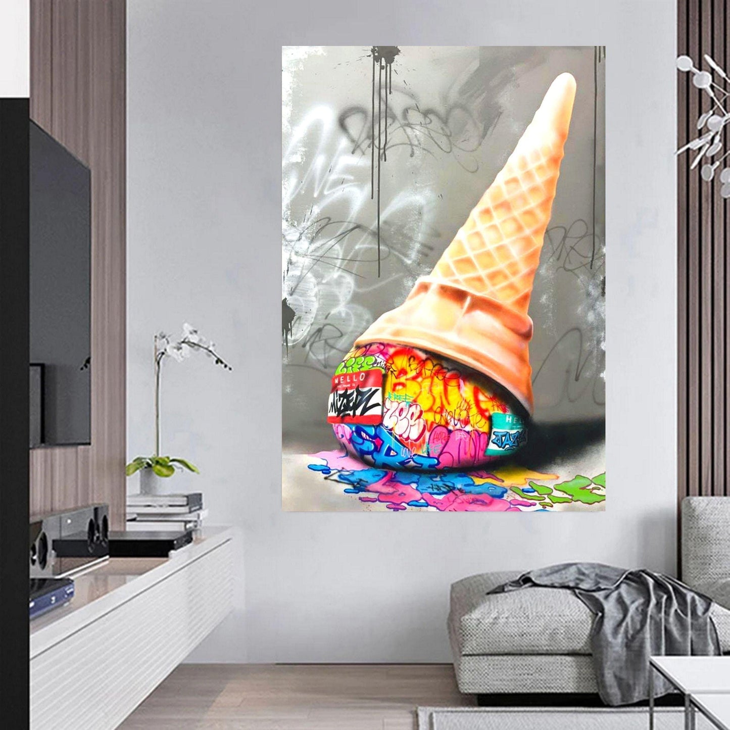 Graffiti Ice Cream Cone