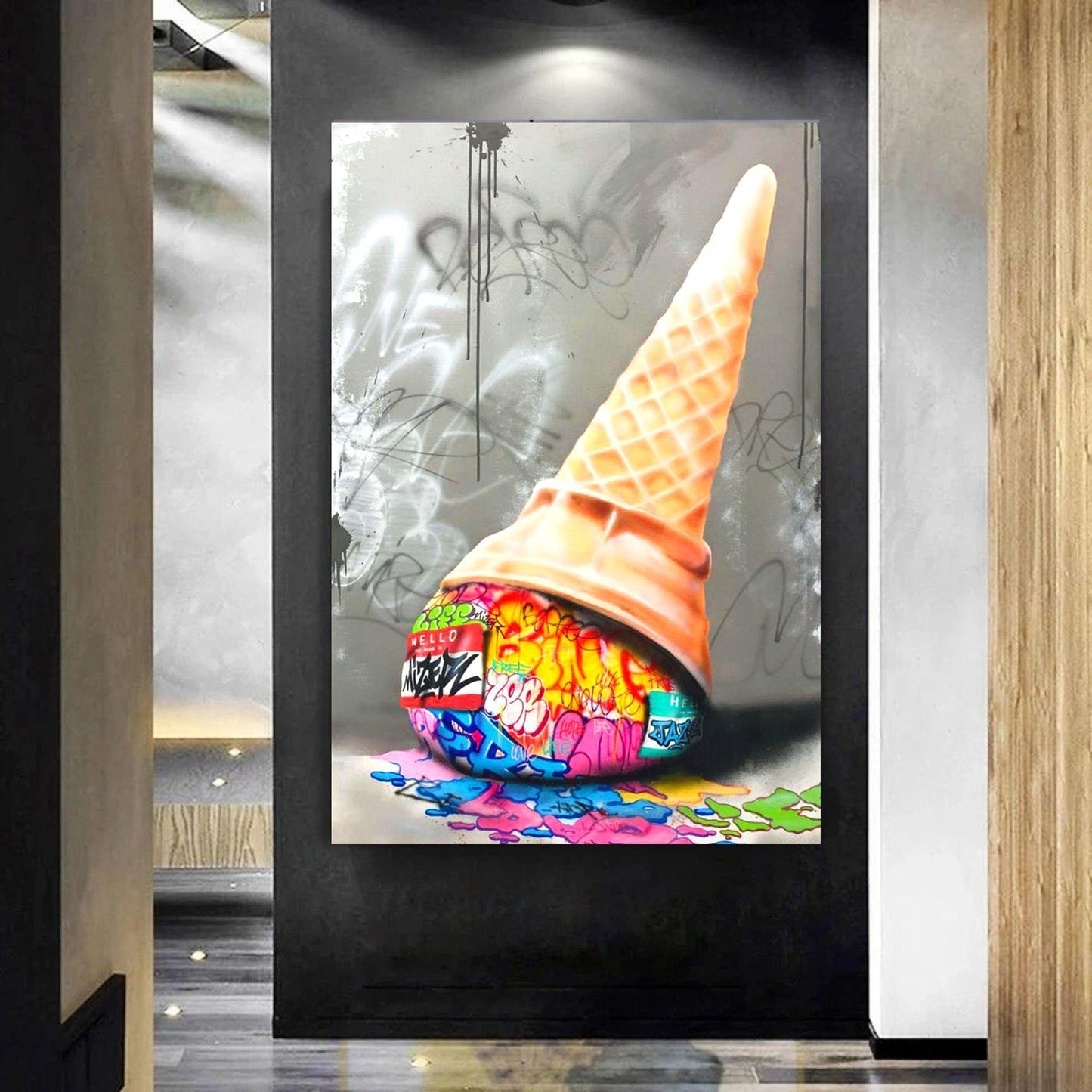 Graffiti Ice Cream Cone