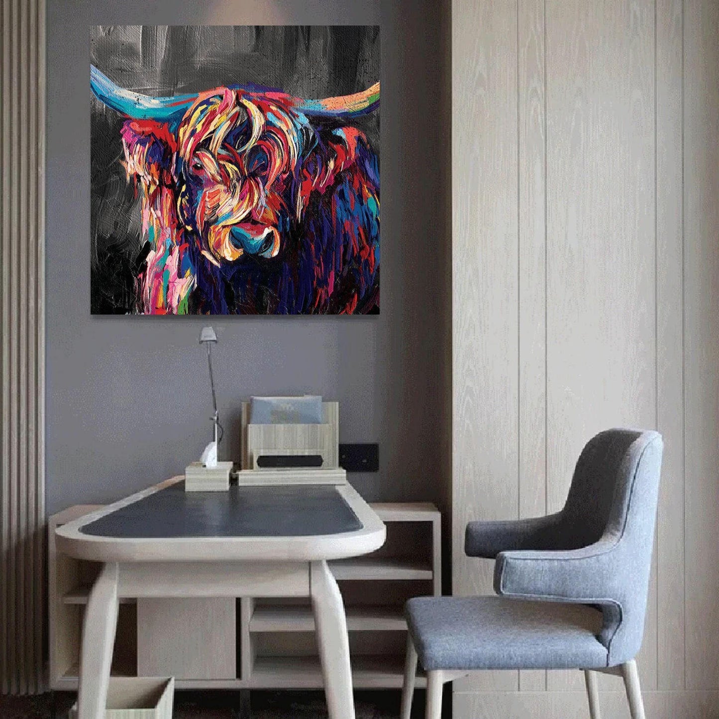 Colourful Highland Cow