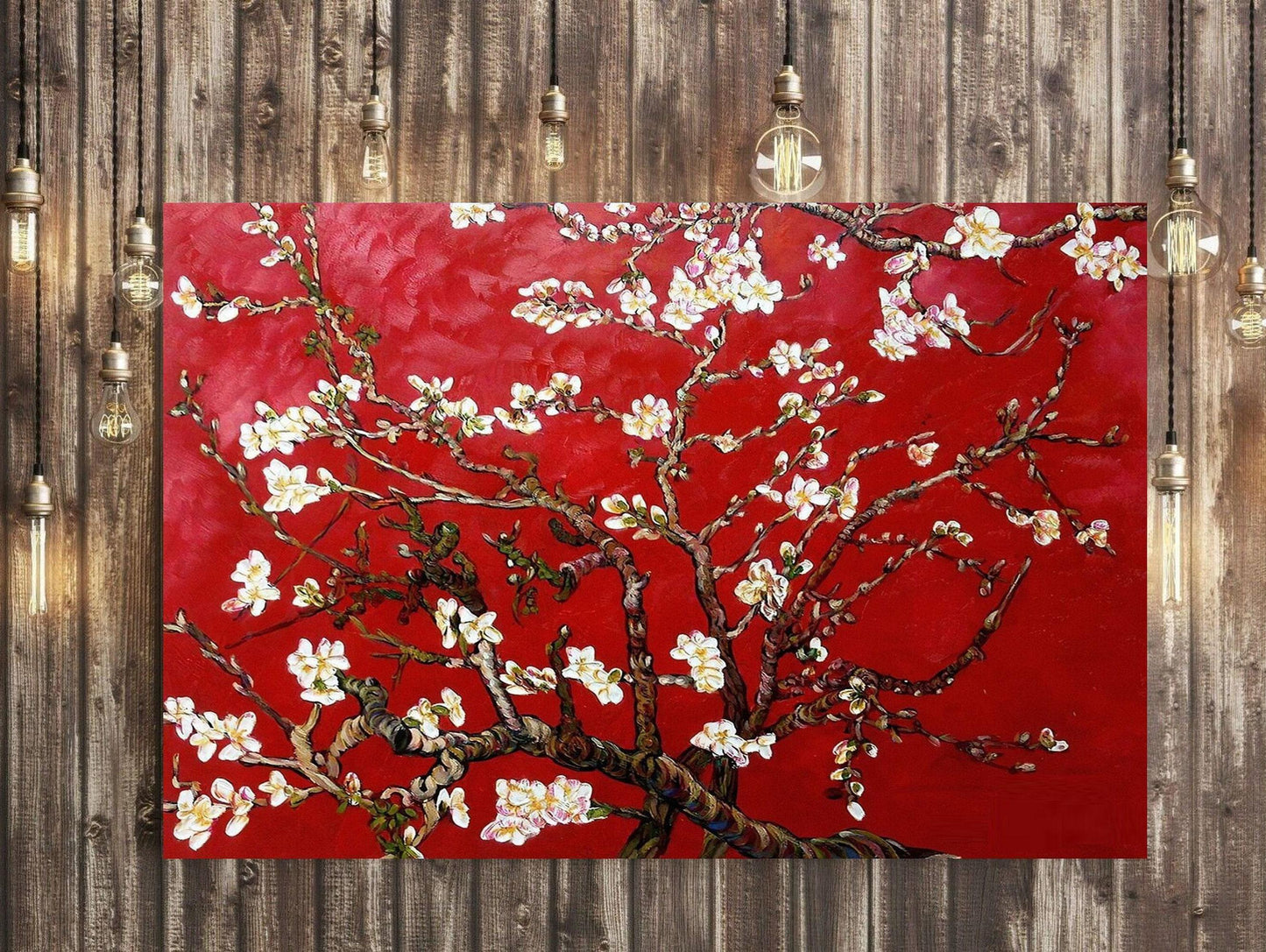 Van Gogh Almond Blossom Red