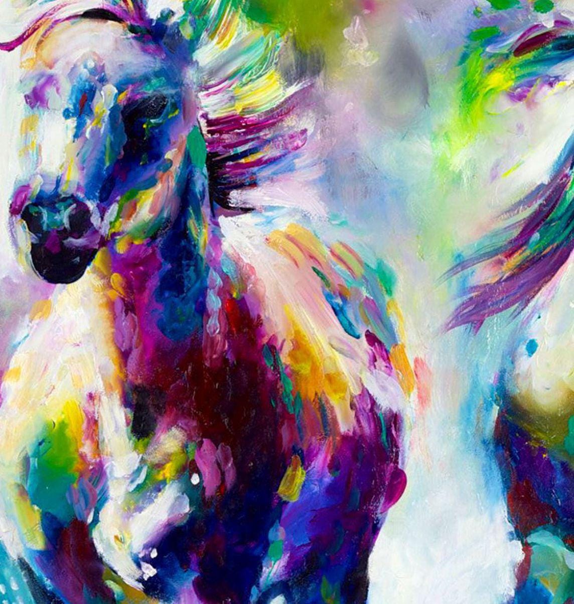 Colourful Horses