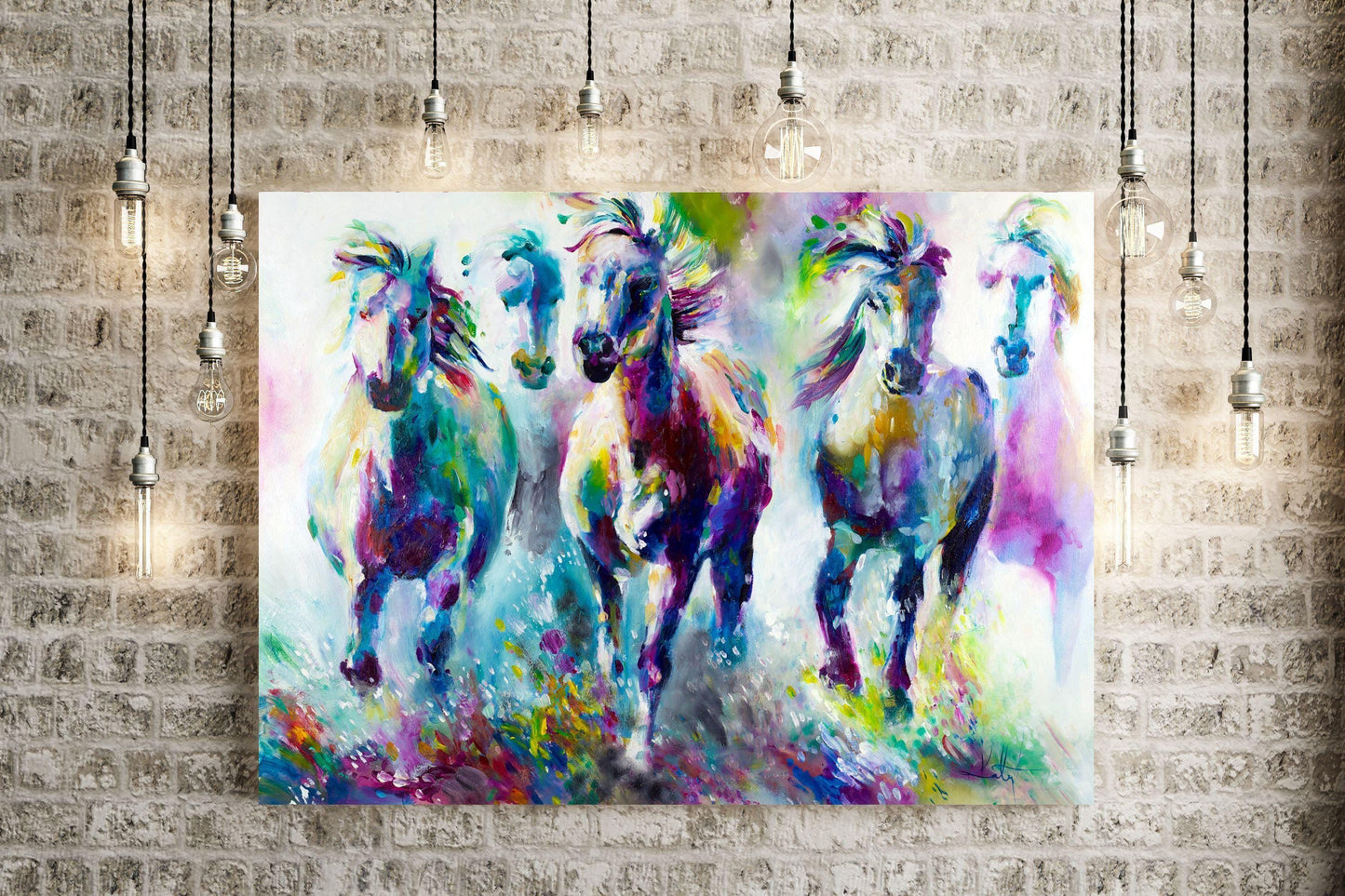 Colourful Horses