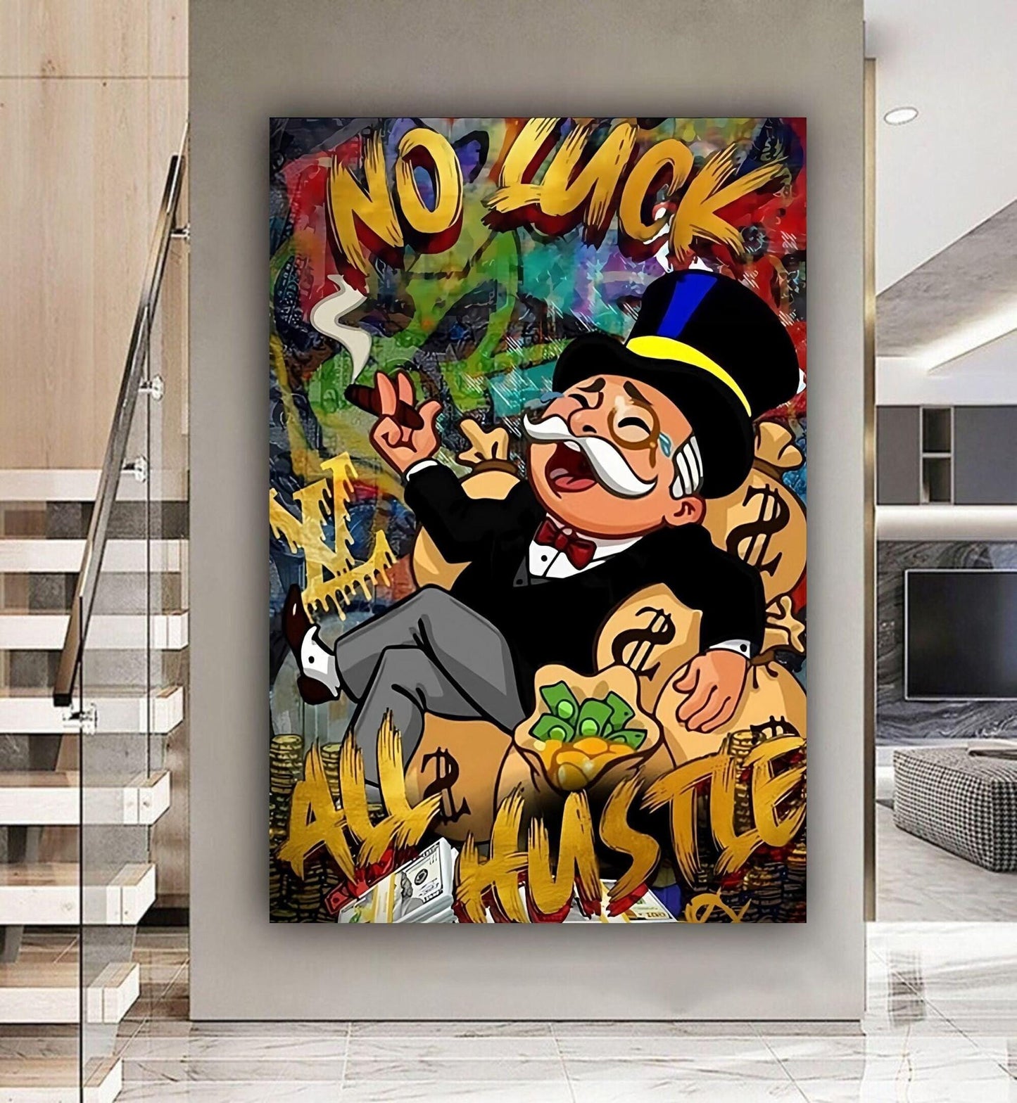 No Luck All Hustle Monopoly