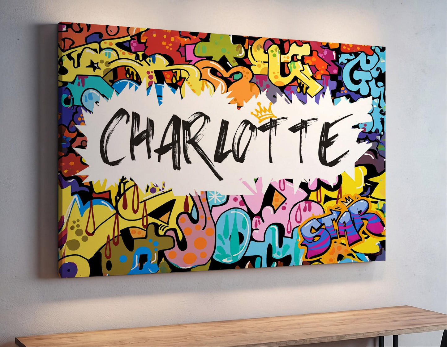 Personalised name graffiti