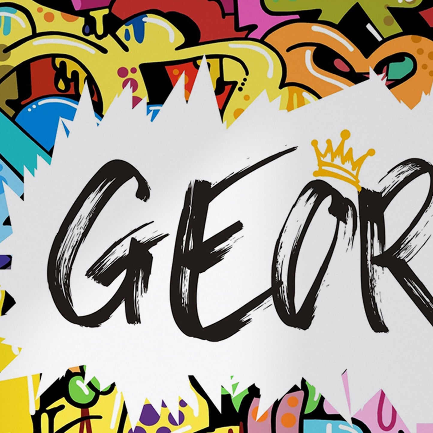 Personalised name graffiti