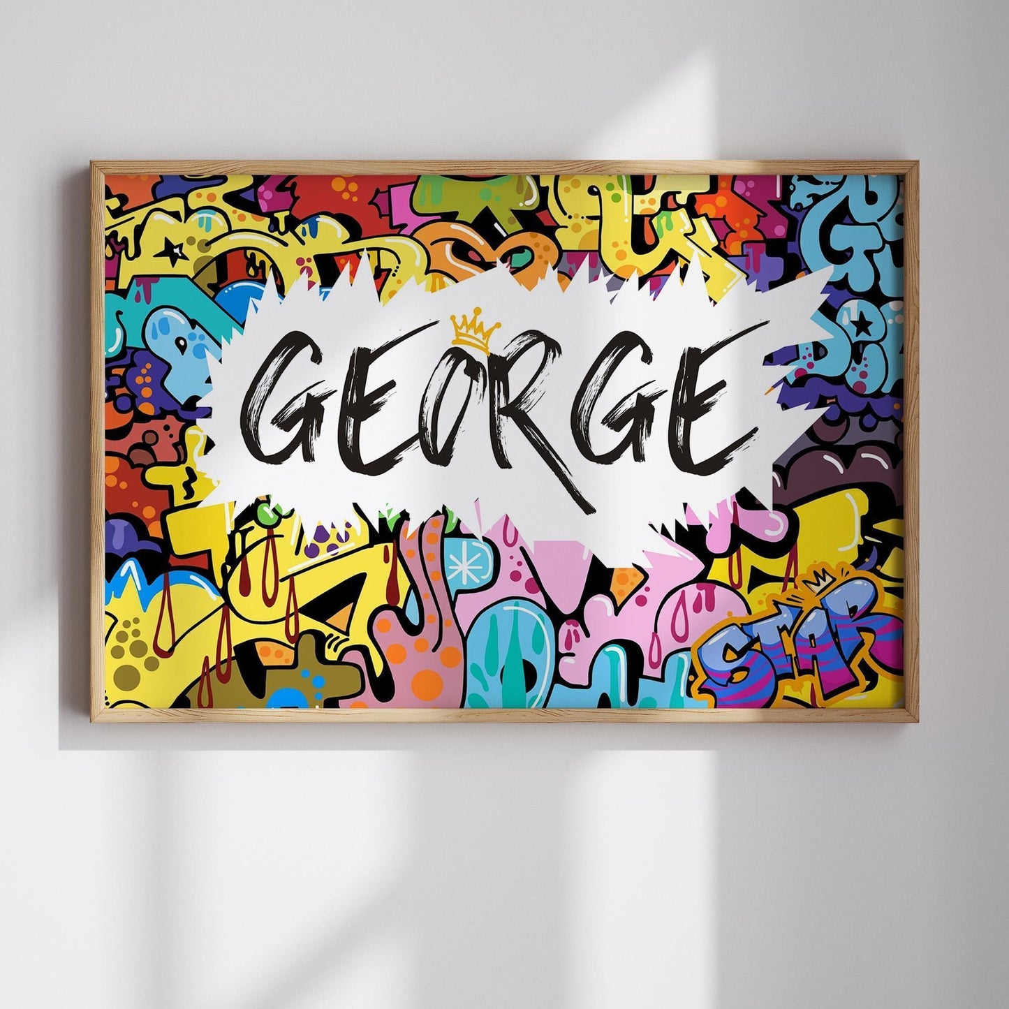 Personalised name graffiti