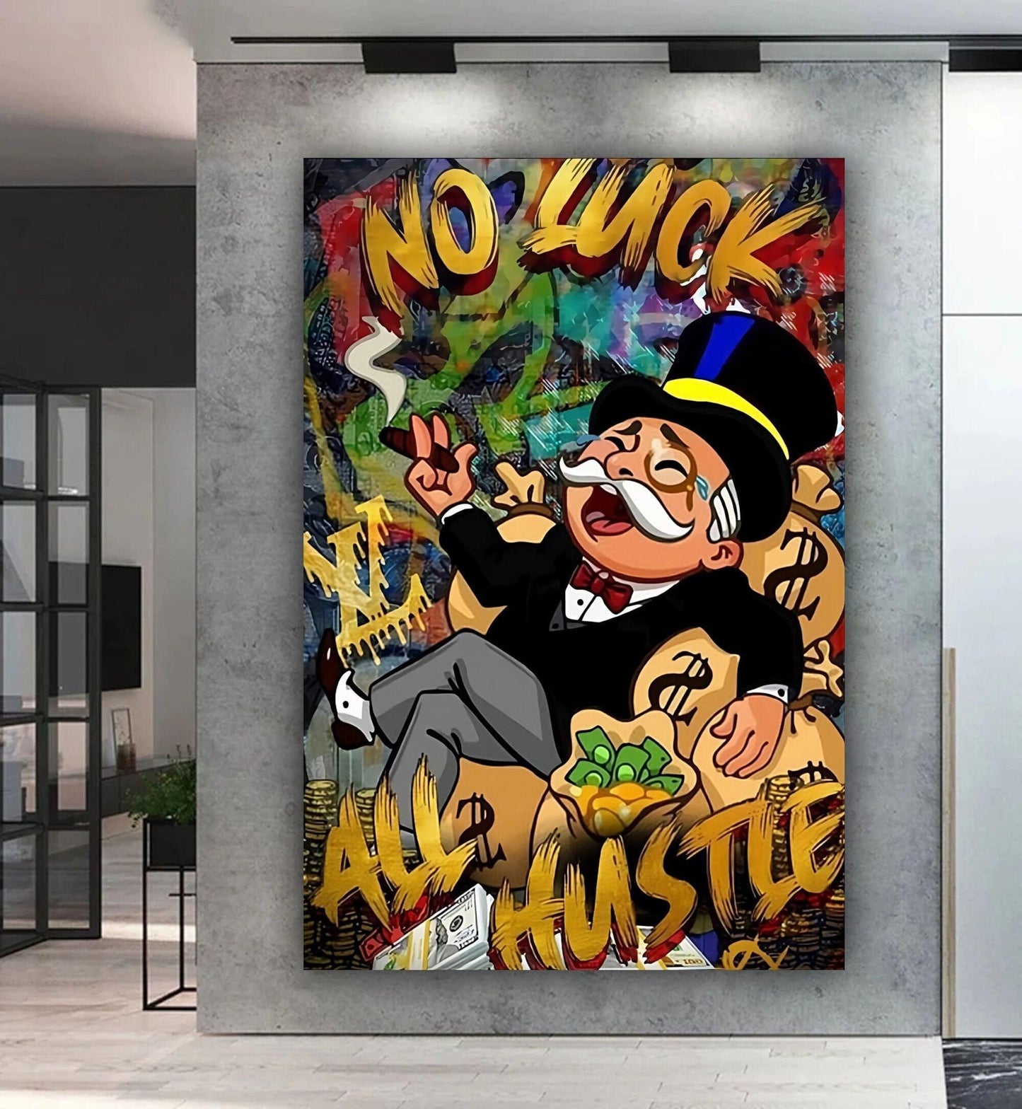 No Luck All Hustle Monopoly