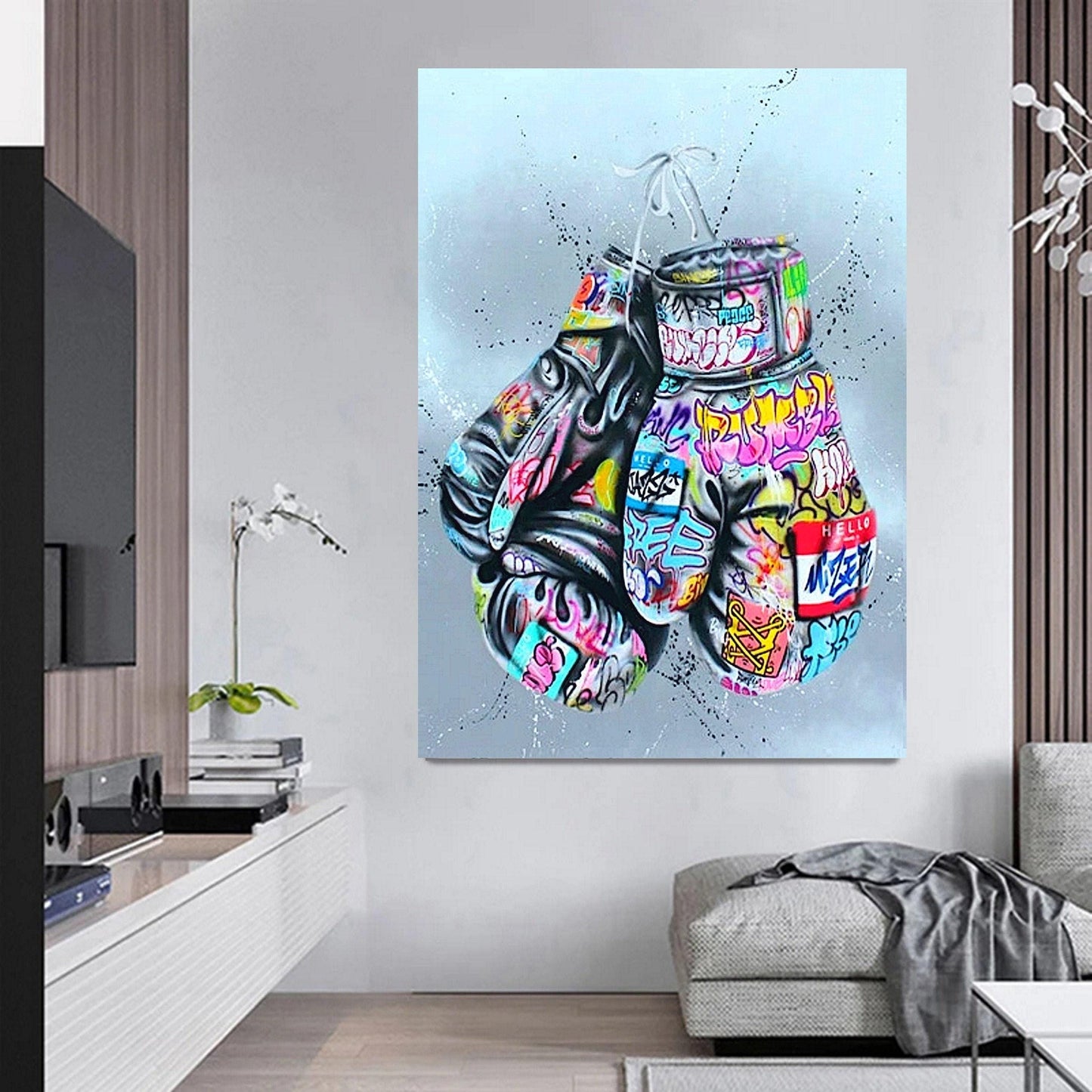 Boxing Gloves Graffiti