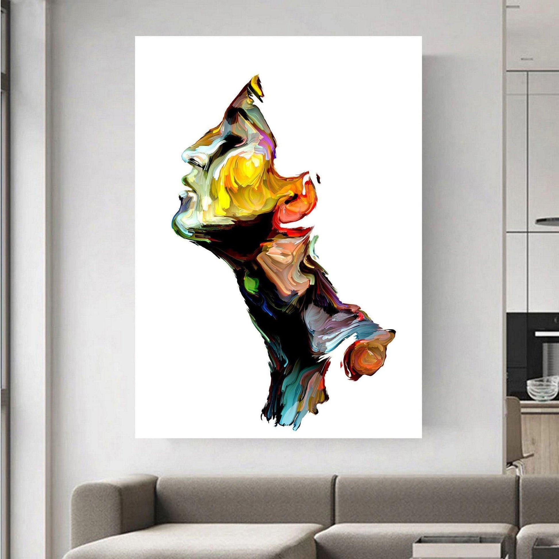 Woman's Face Colourful
