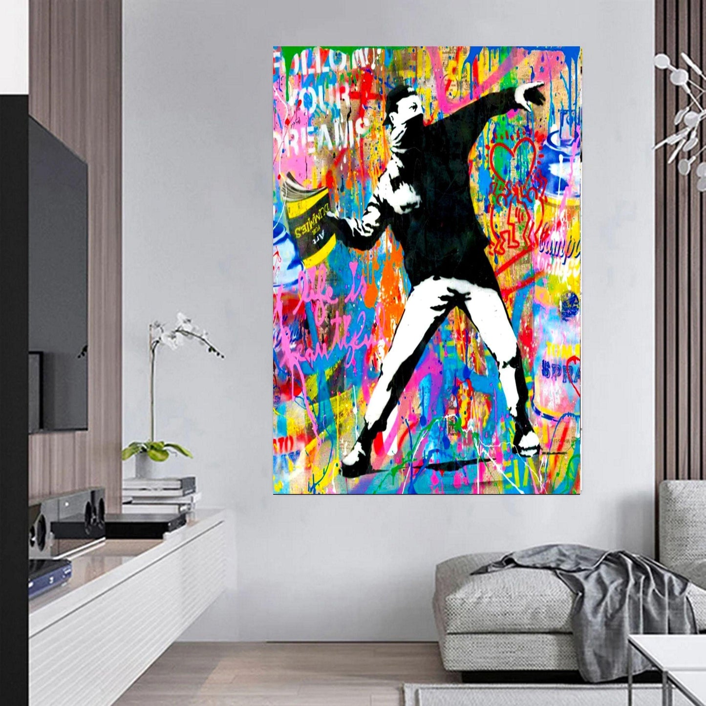Banksy Book Thrower