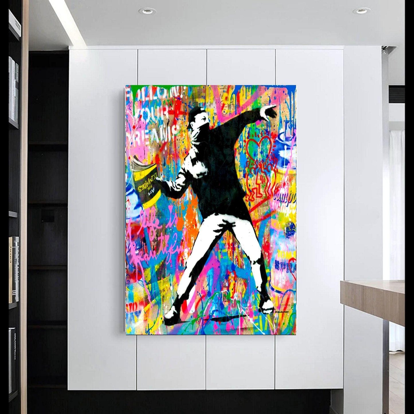Banksy Book Thrower