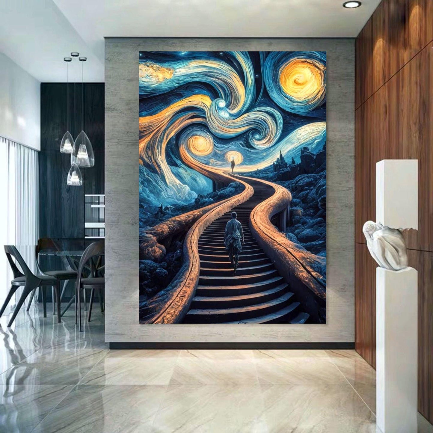 Vincent Van Gogh Style Waiting