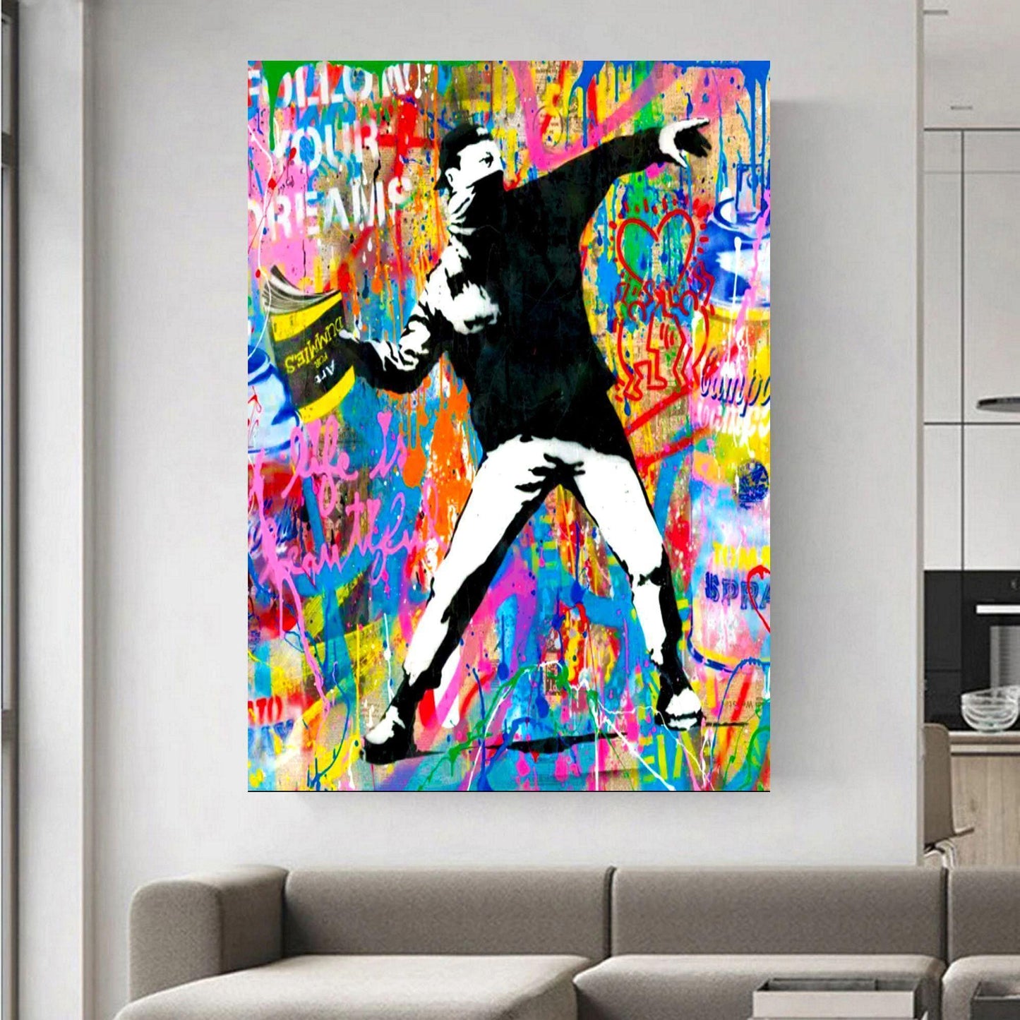 Banksy Book Thrower