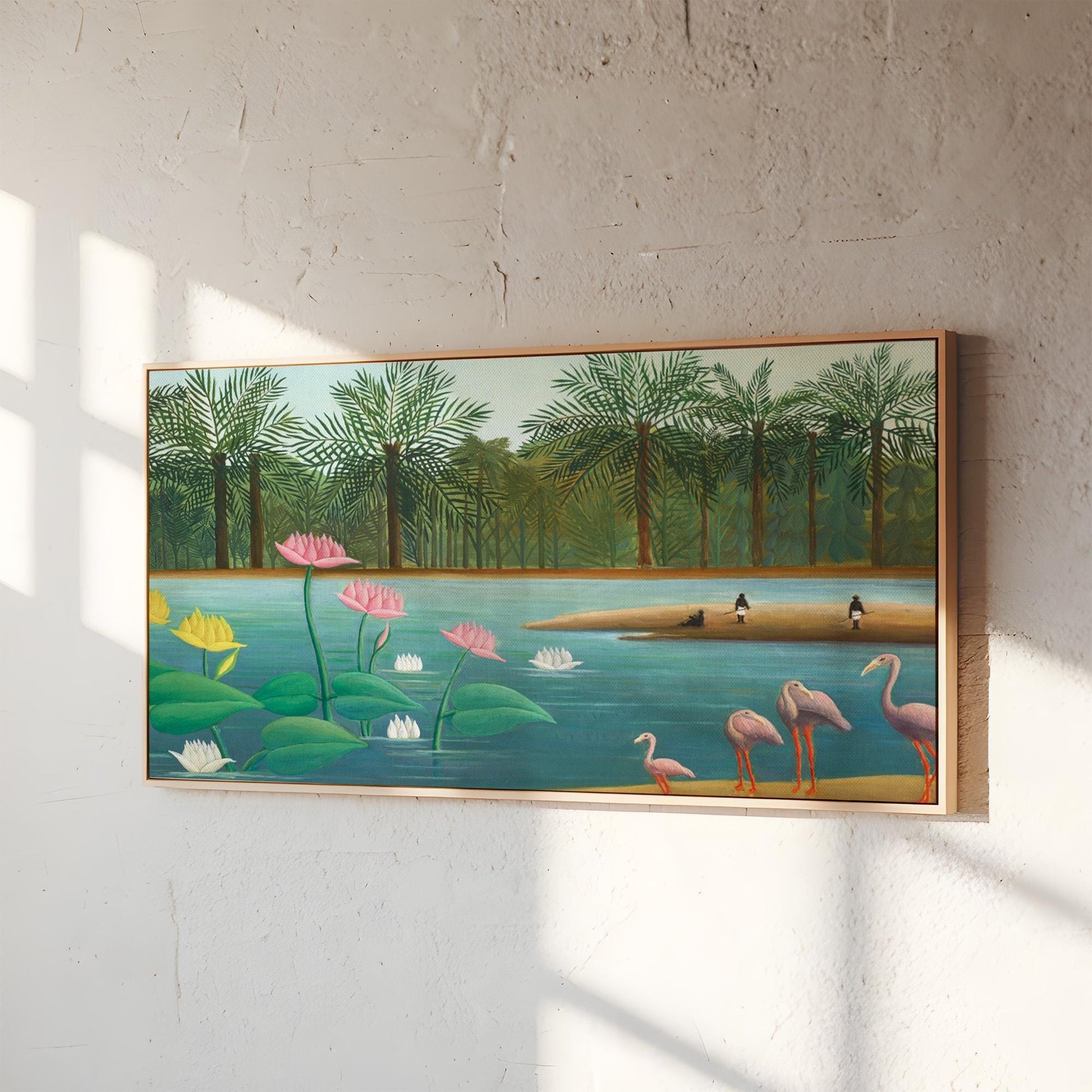 Rousseau Flamingoes Panorama