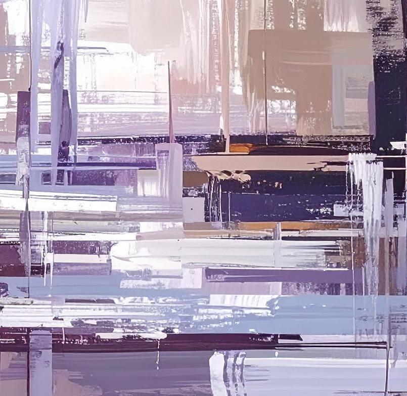 Blue Linen Abstract