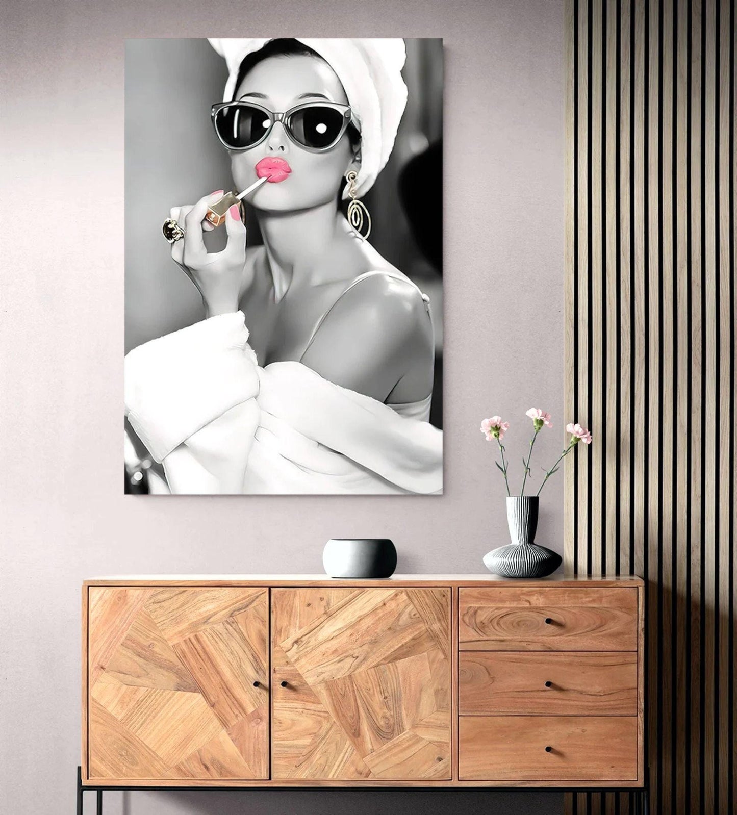 Audrey Hepburn Pink Lipstick