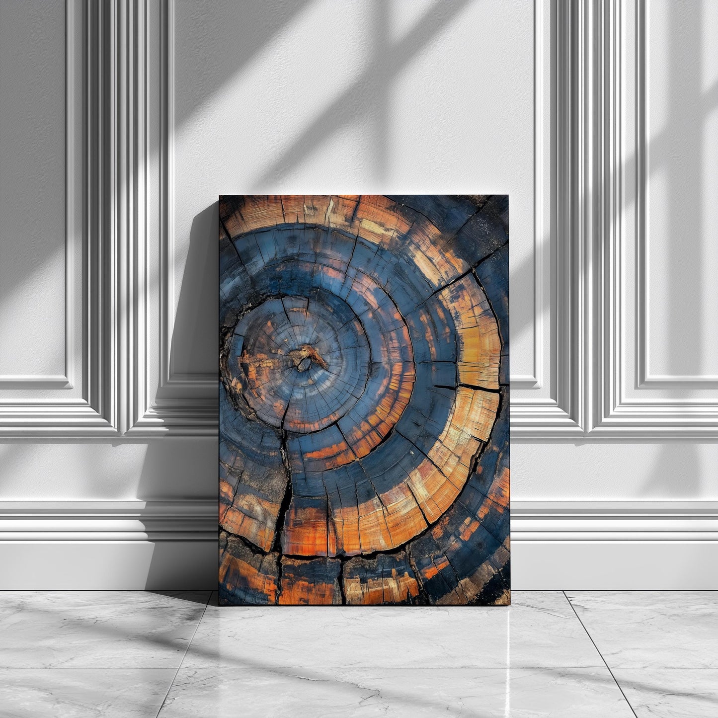 Abstract Tree Ring Canvas Wall Art or Gallery Print set of 3. Neutral Home Decor, Minimalist Modern Farmhouse Living Room.