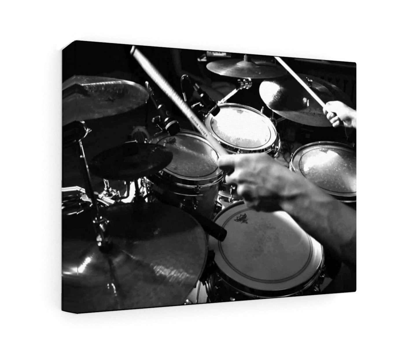 Drum Kit Black and White