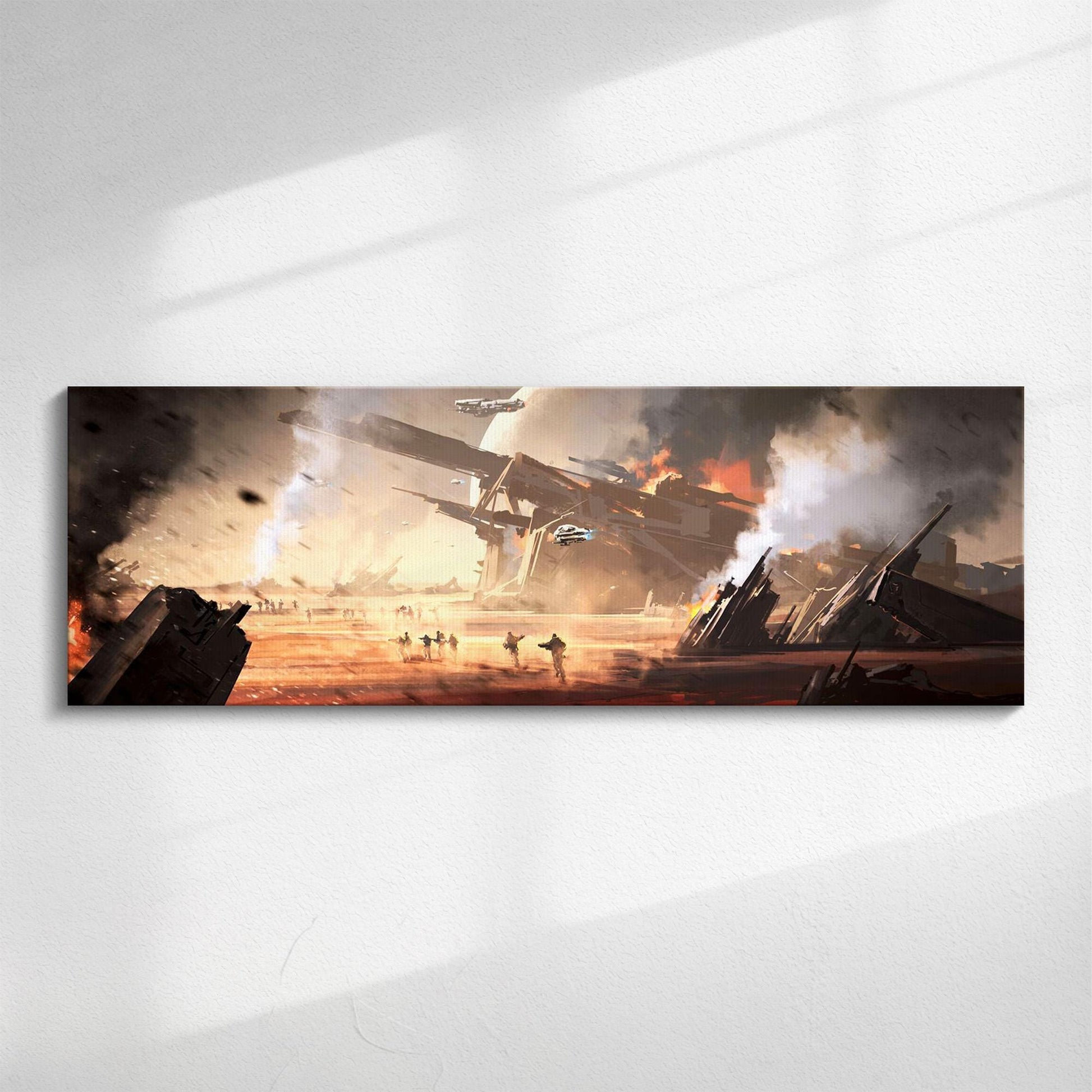 Sci Fi Alien Panorama | Panoramic canvas wall art, Alien War picture | Futuristic picture for lovers of science fiction art.