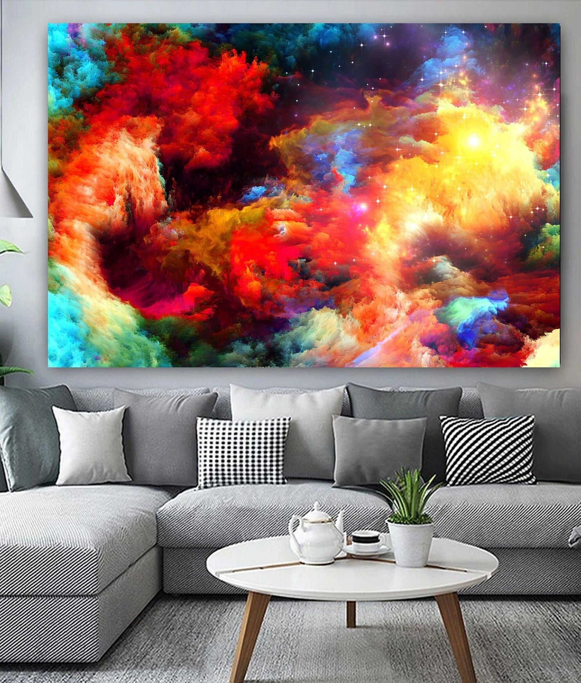 Colourful Abstract Rainbow Clouds