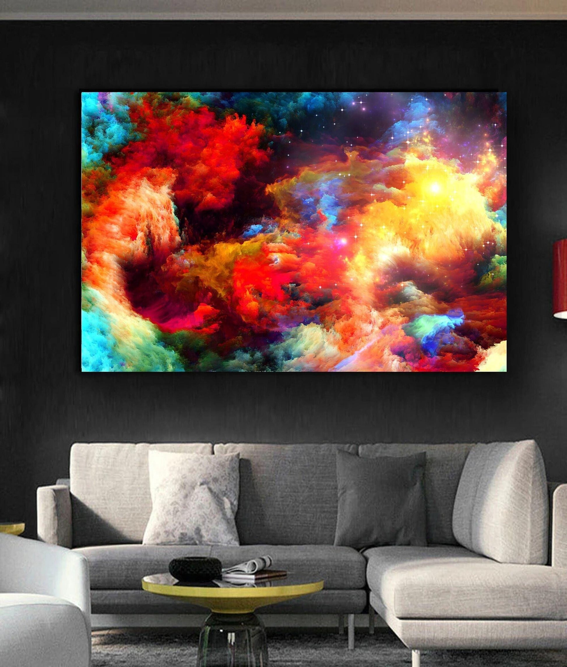 Colourful Abstract Rainbow Clouds