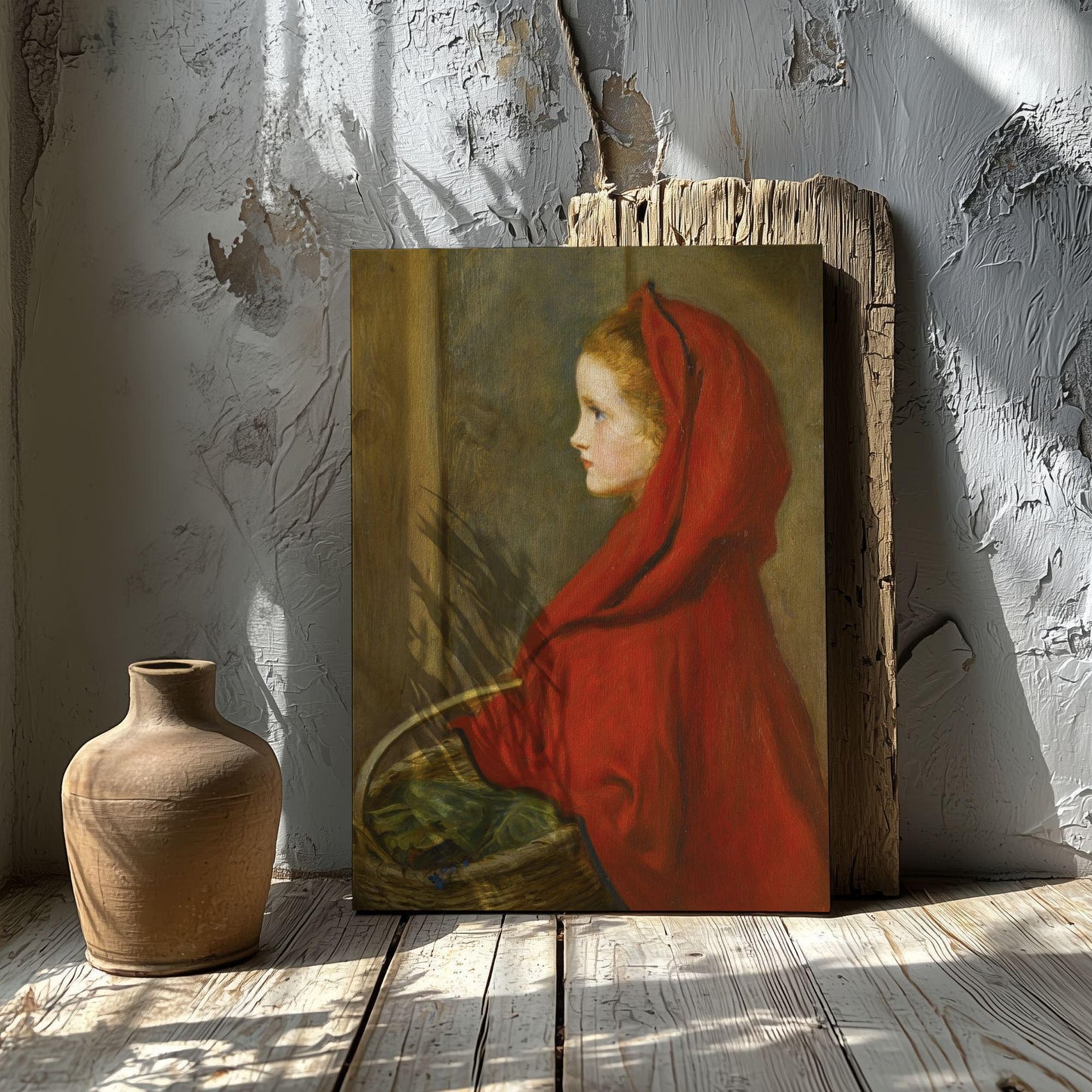 Red Riding Hood Millais Canvas print poster