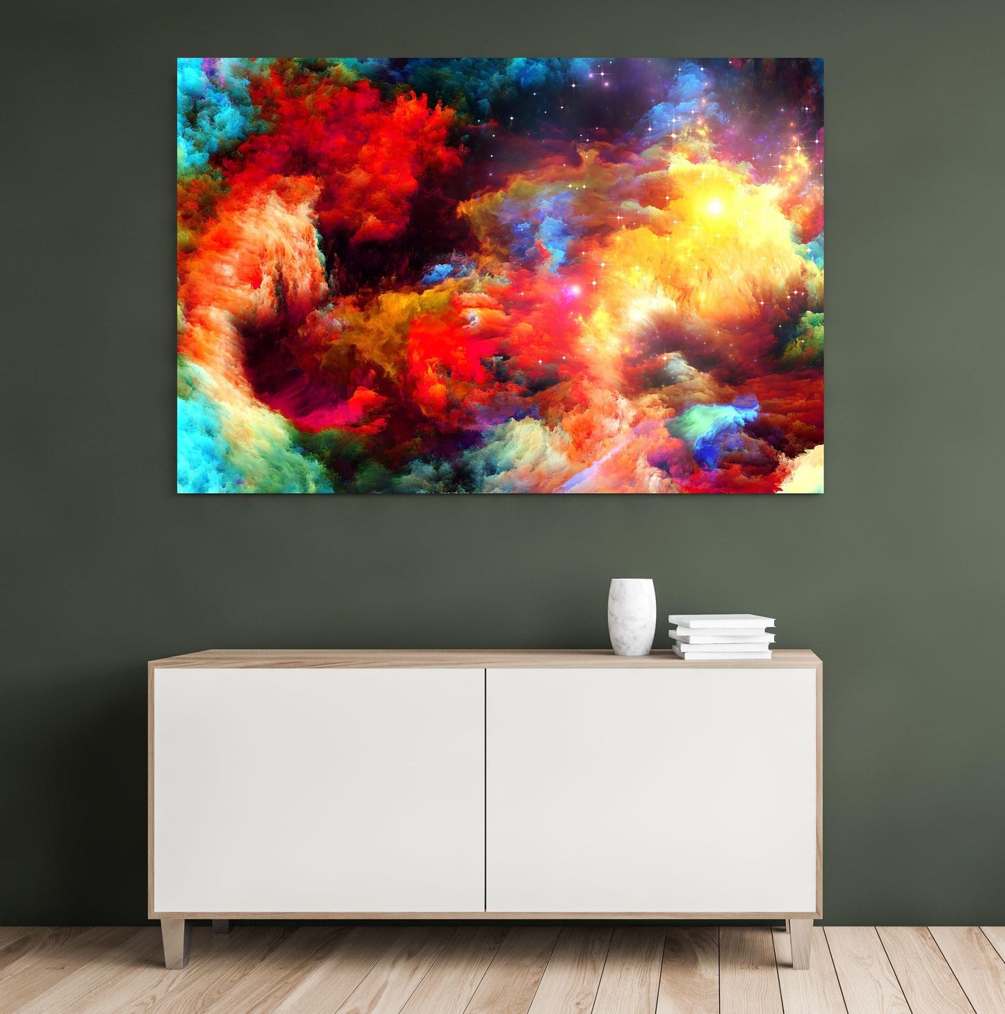 Colourful Abstract Rainbow Clouds
