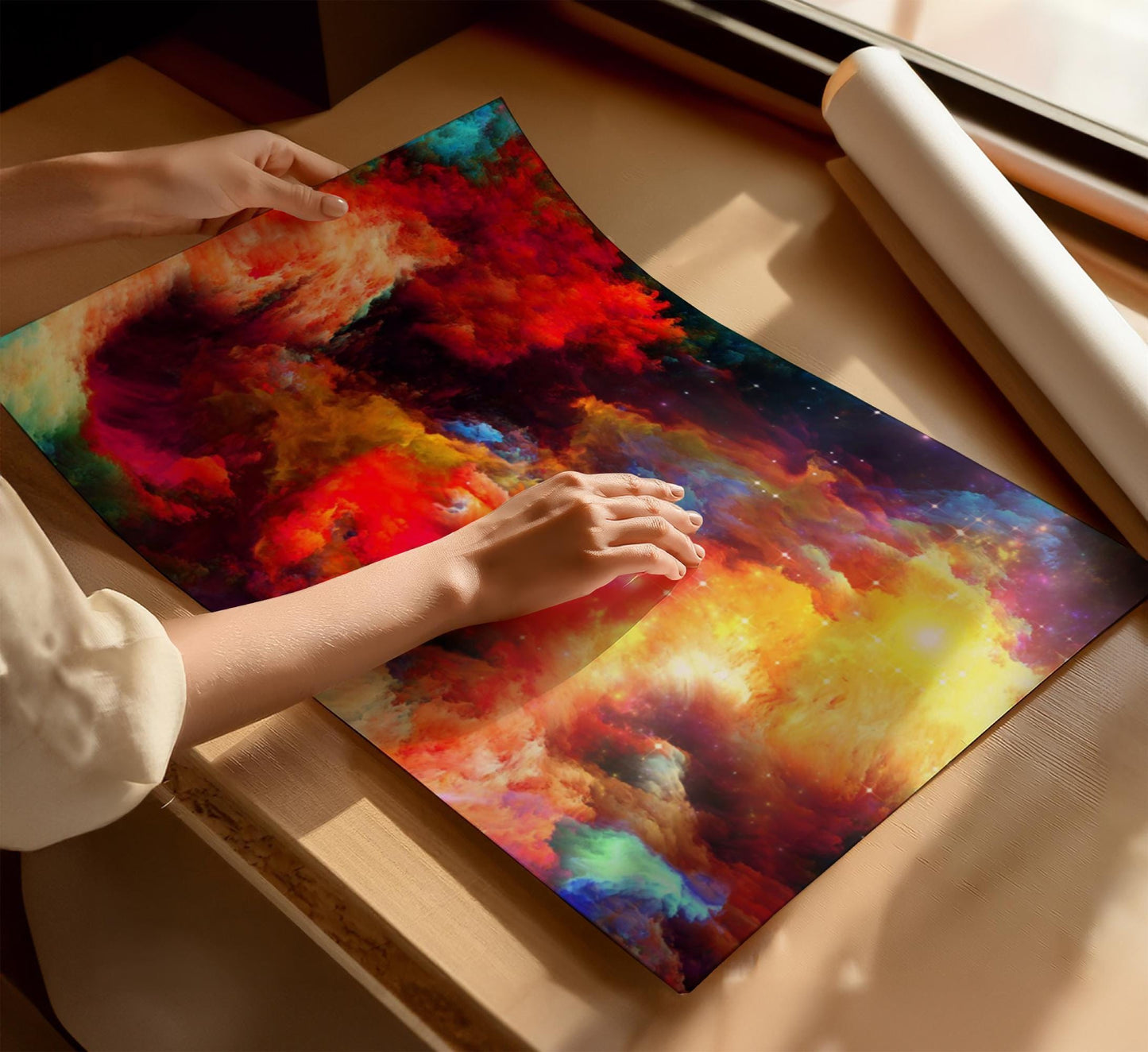 Colourful Abstract Rainbow Clouds