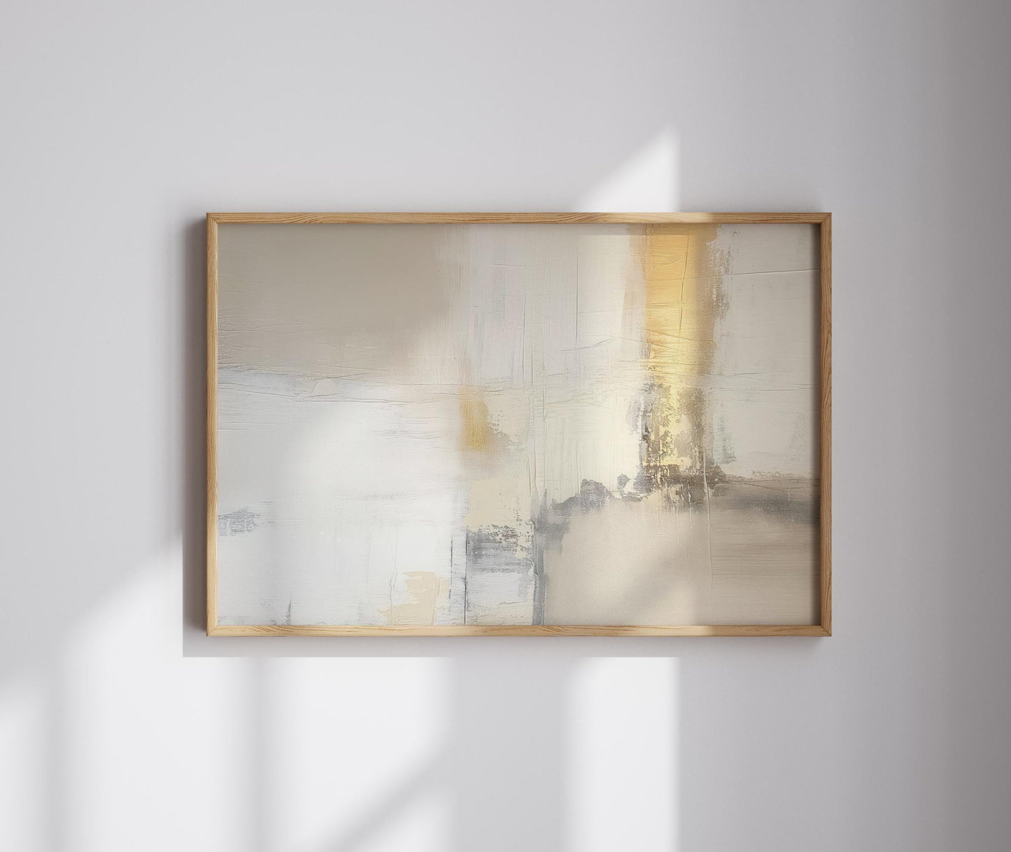 Neutral Abstract Canvas Wall Art or poster print. Minimalist neutral wall art contemporary textured painting printed. Large picture canvas