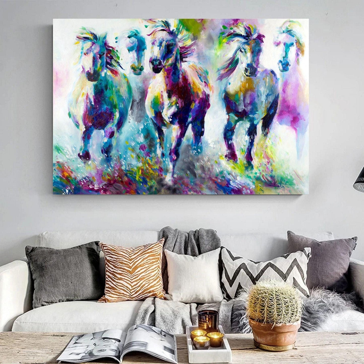 Colourful Horses