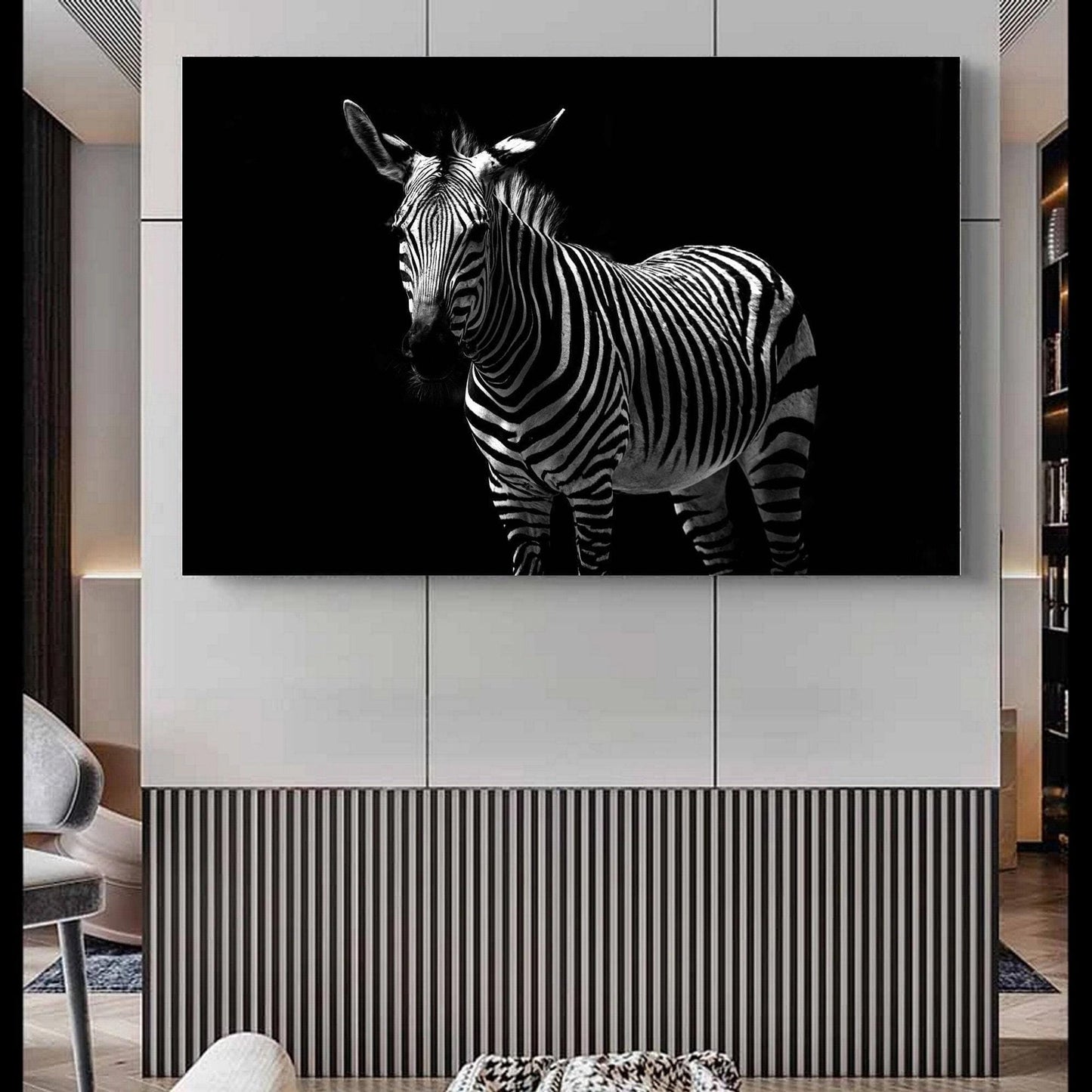 Zebra Black and White