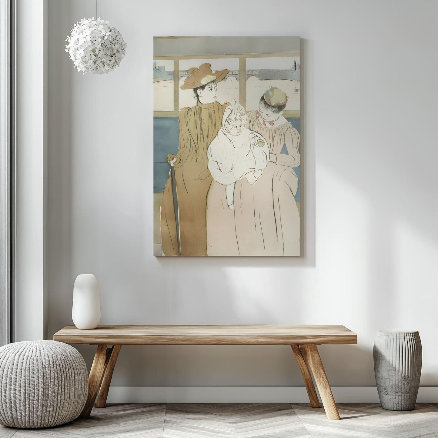 Mothers Day art print or canvas by Mary Cassatt Omnibus pictured as a canvas