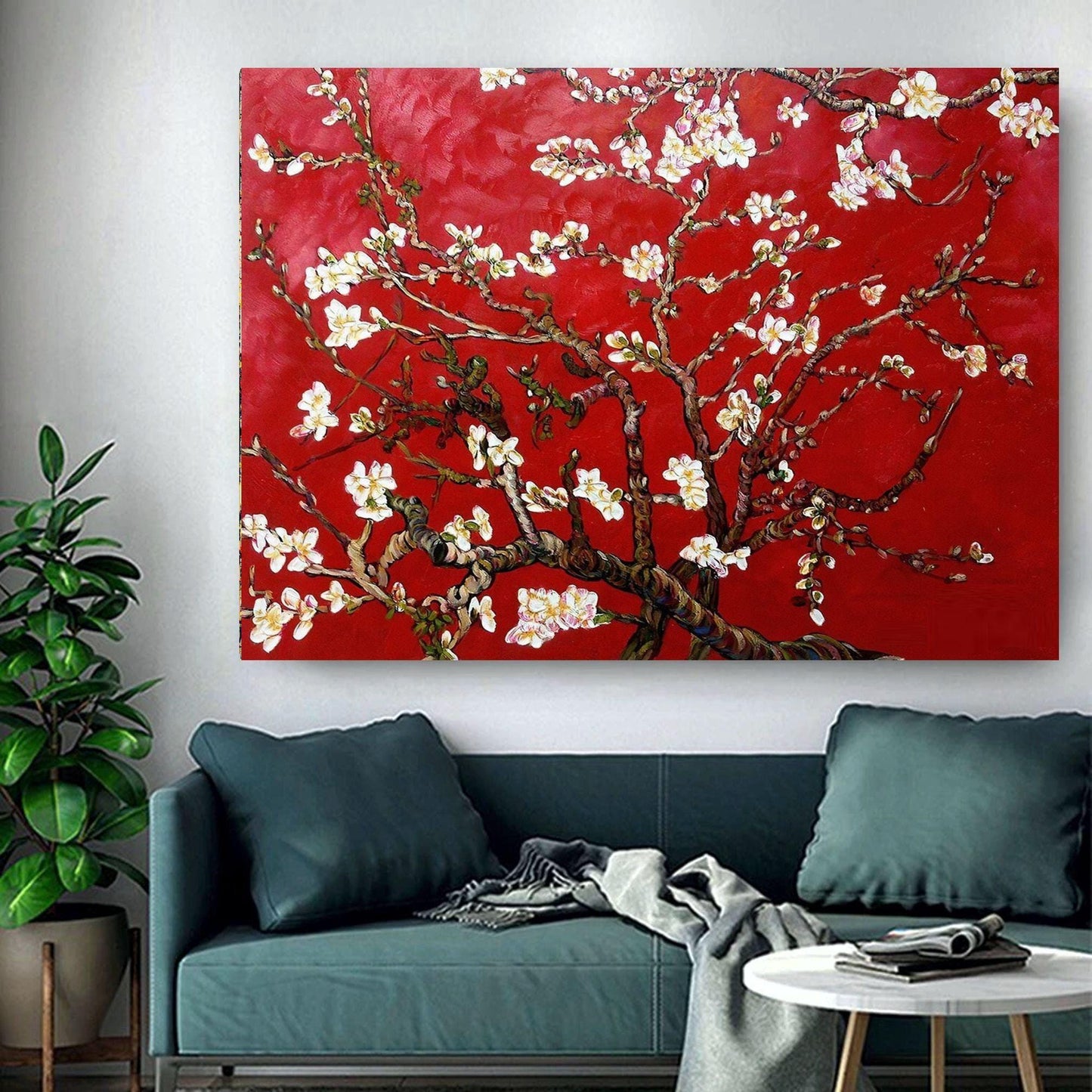 Van Gogh Almond Blossom Red
