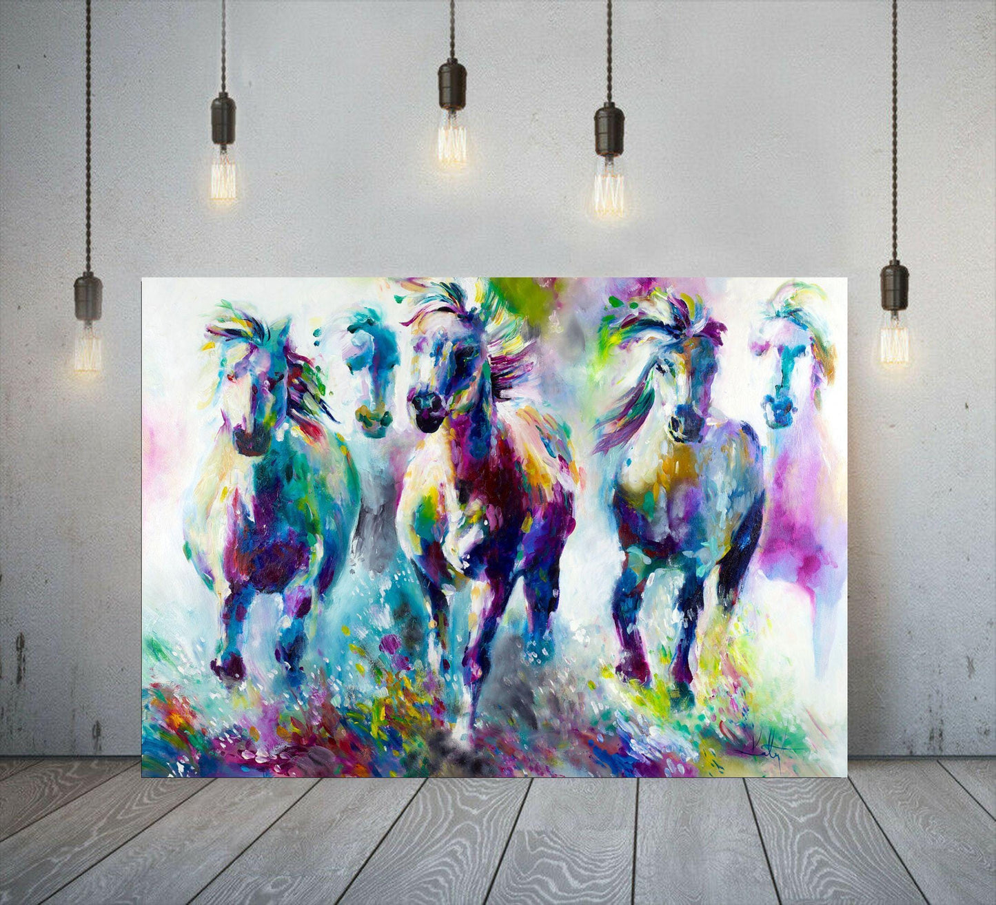 Colourful Horses